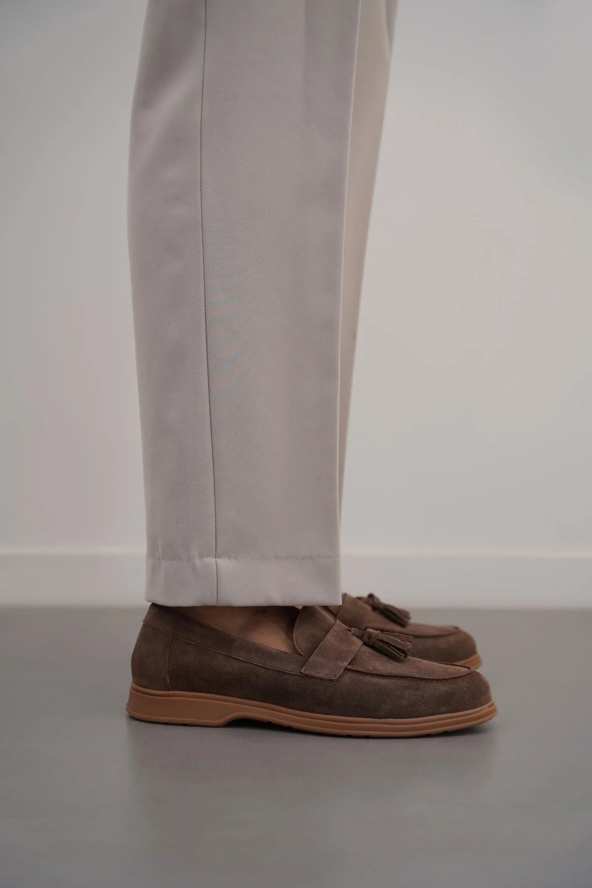 SUEDE LEATHER TASSEL LOAFERS - Image 4