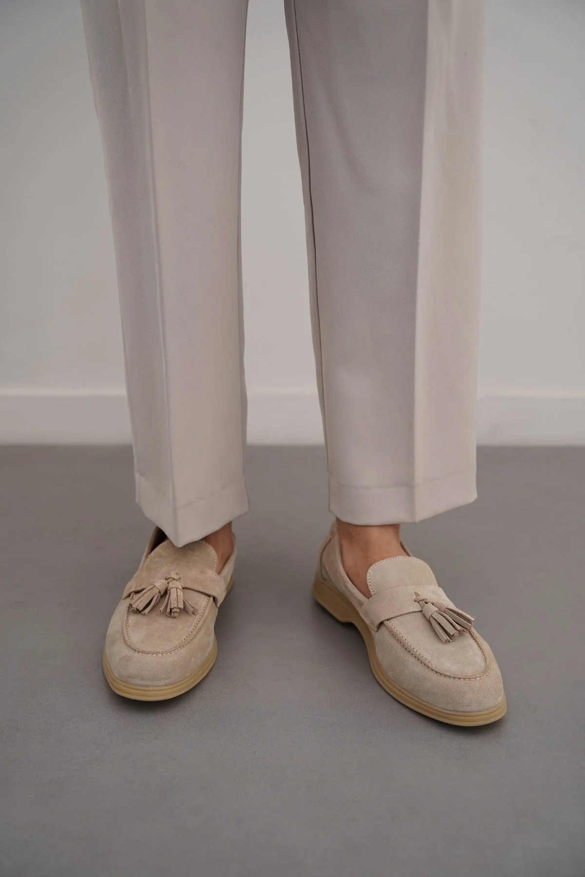 SUEDE LEATHER TASSEL LOAFERS - Image 3
