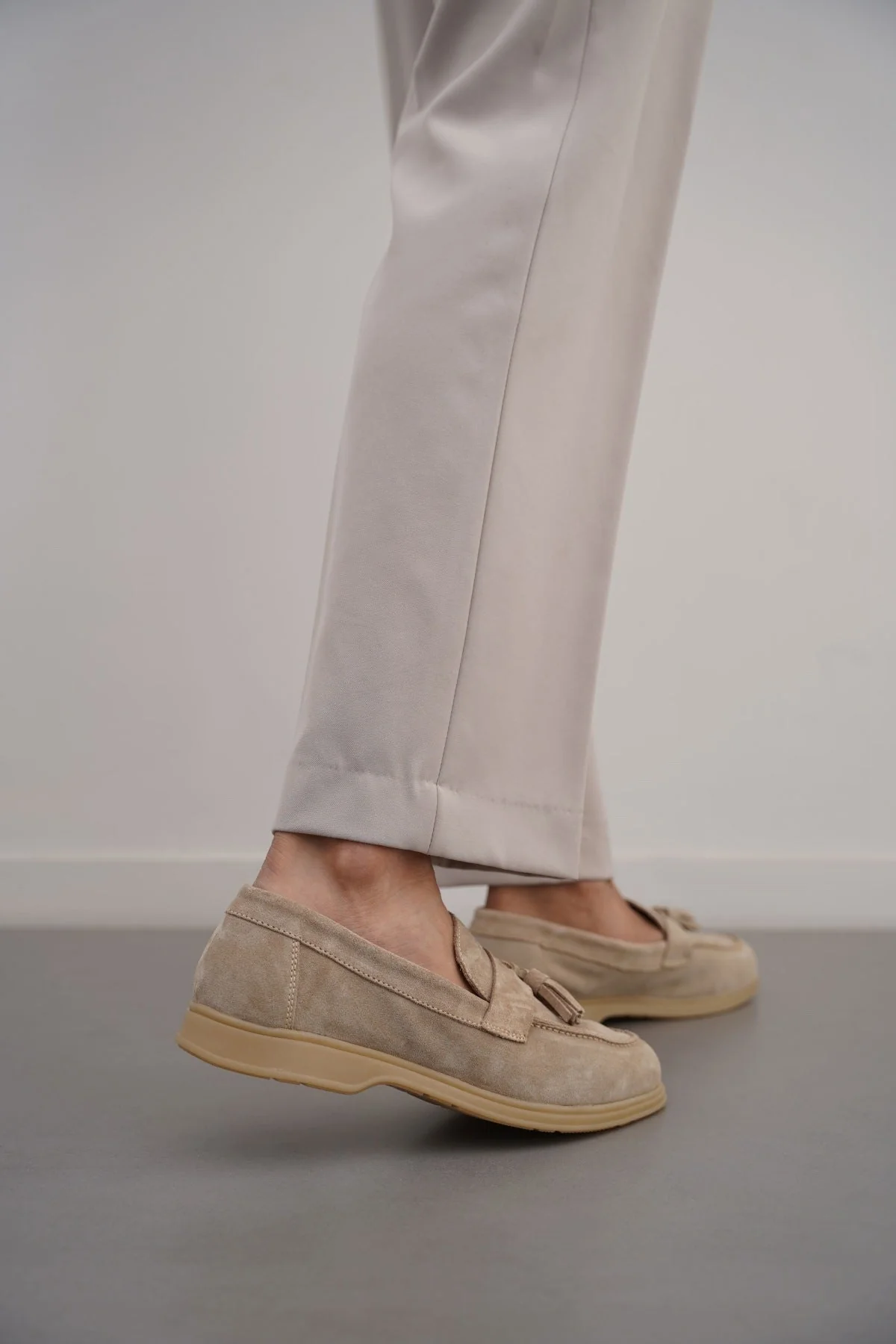 SUEDE LEATHER TASSEL LOAFERS - Image 4