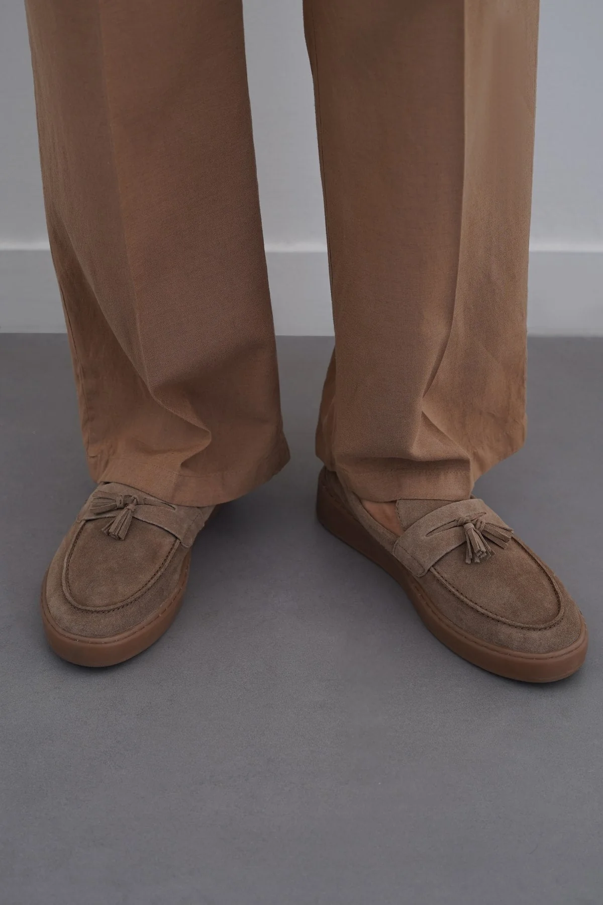 SUEDE LEATHER TASSEL LOAFERS - Image 3