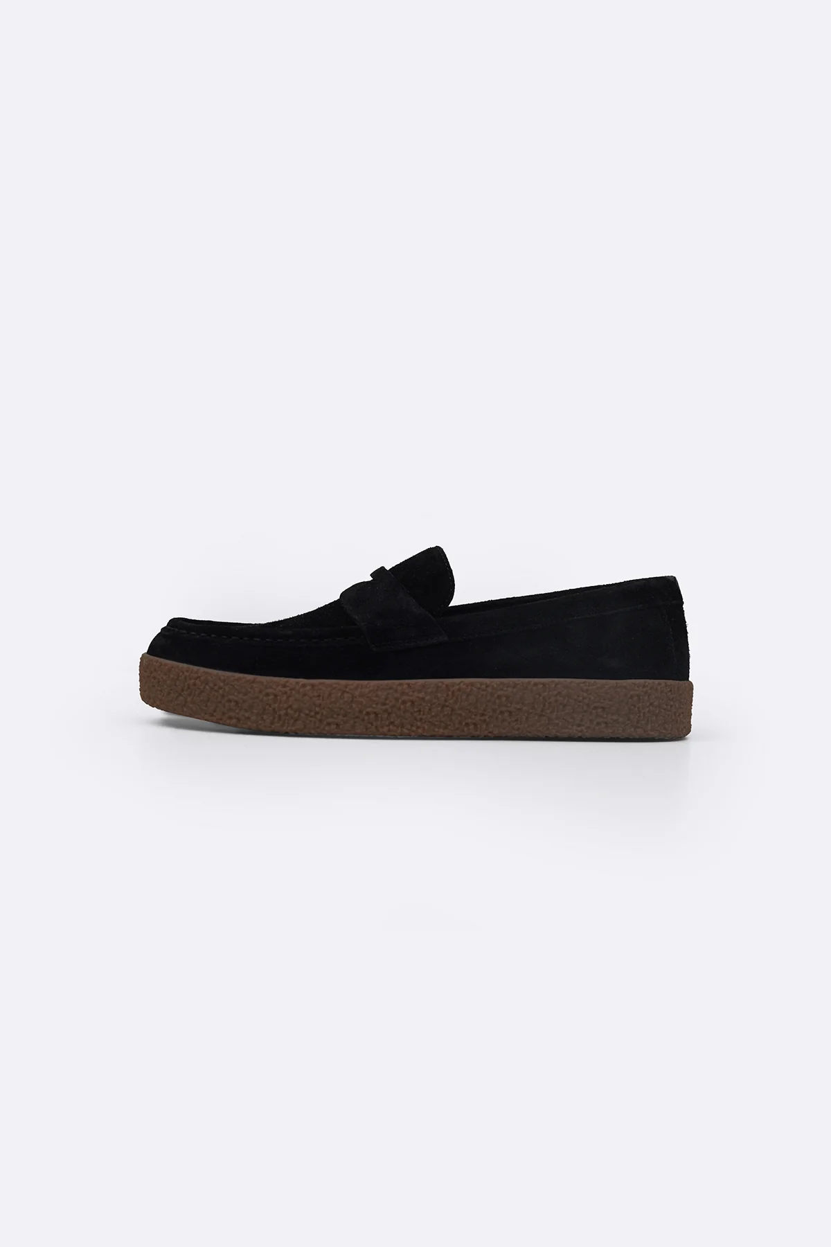 SUEDE PENNY FLATS