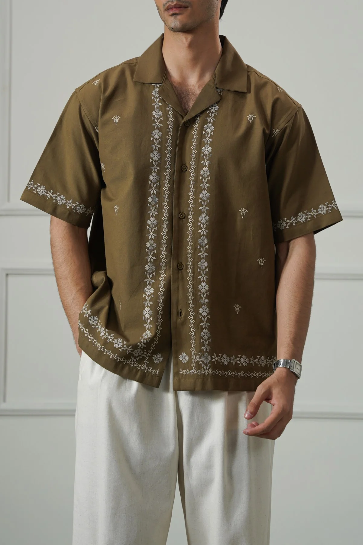 SUMMER CLUB EMBROIDERED SHIRT
