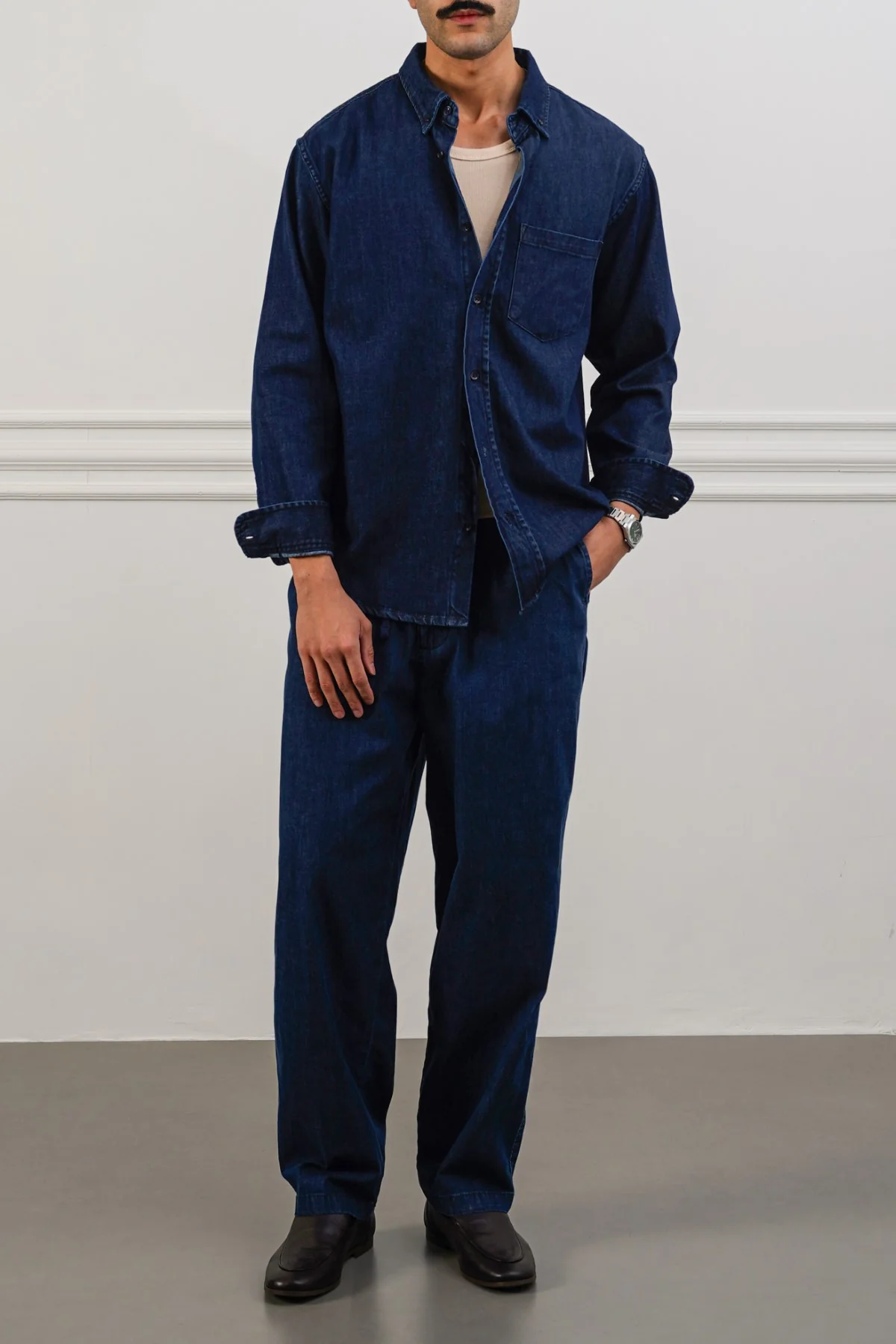 TAILORED DENIM SHIRT - Image 3