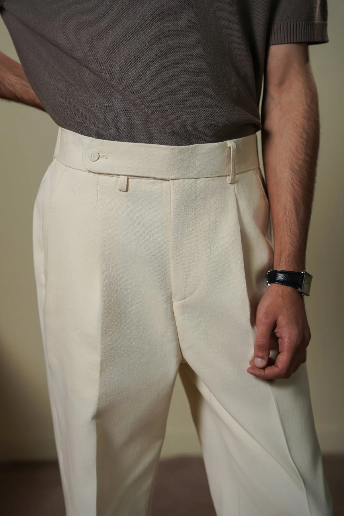 TAILORED TWILL PANTS - Image 5