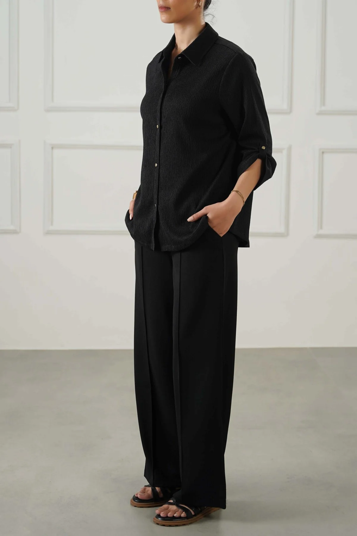 TAILORED WIDE PANTS - Image 4