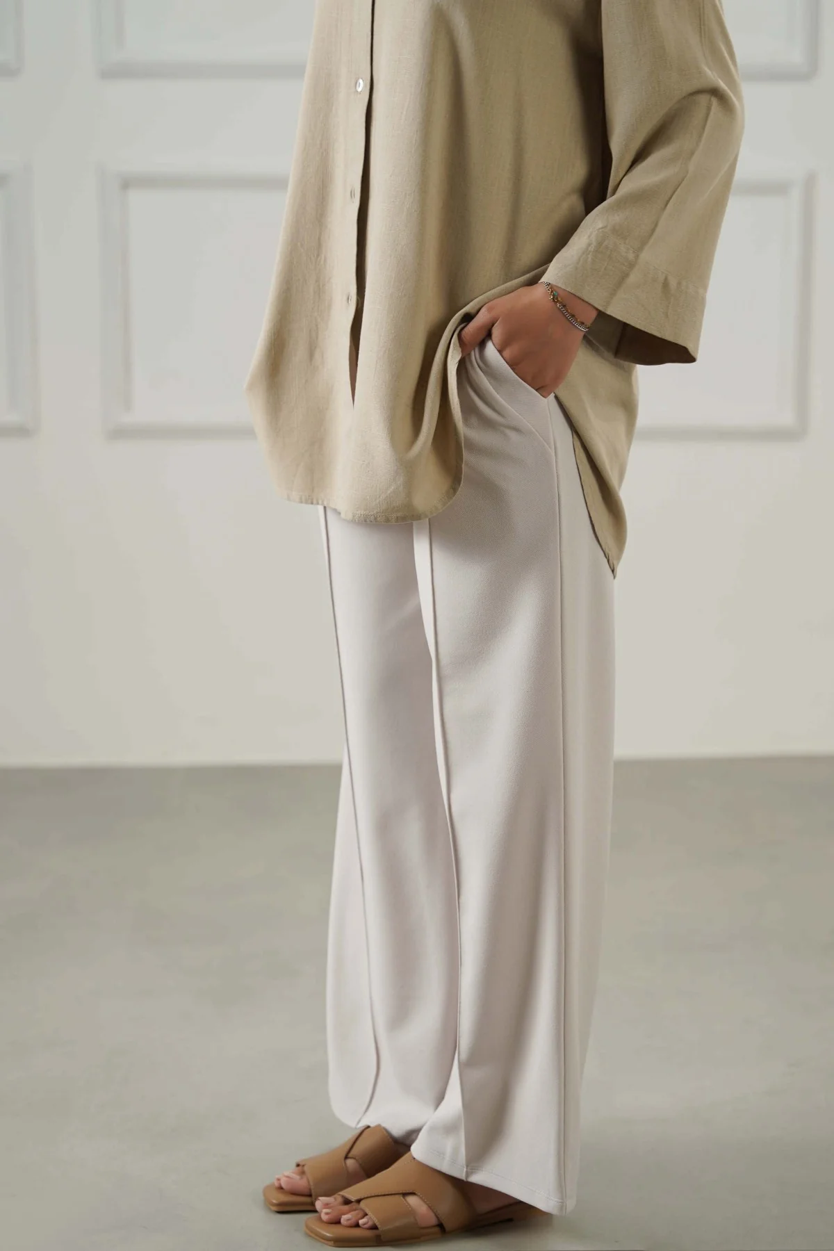 TAILORED WIDE PANTS - Image 5