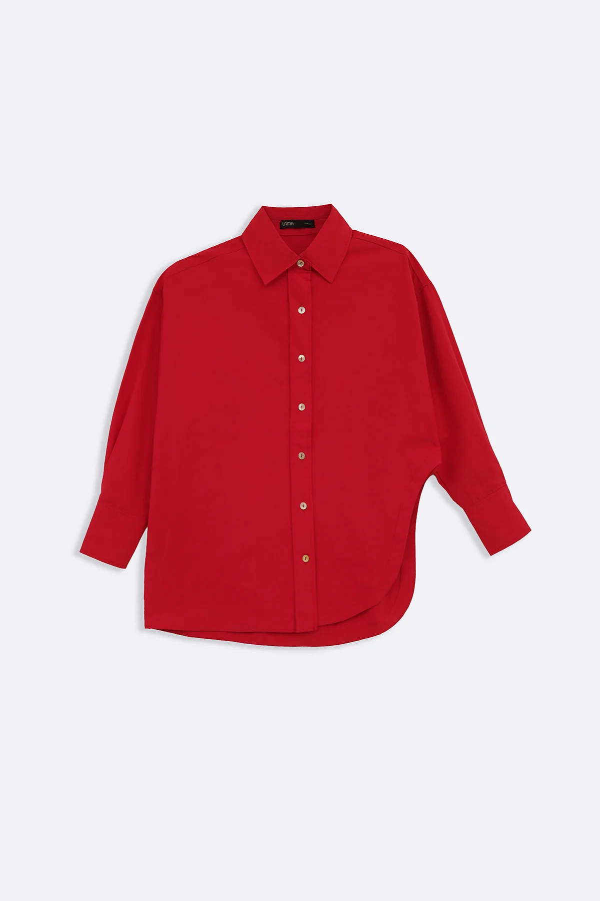TENCEL LINEN CUT HEM SHIRT - Image 2