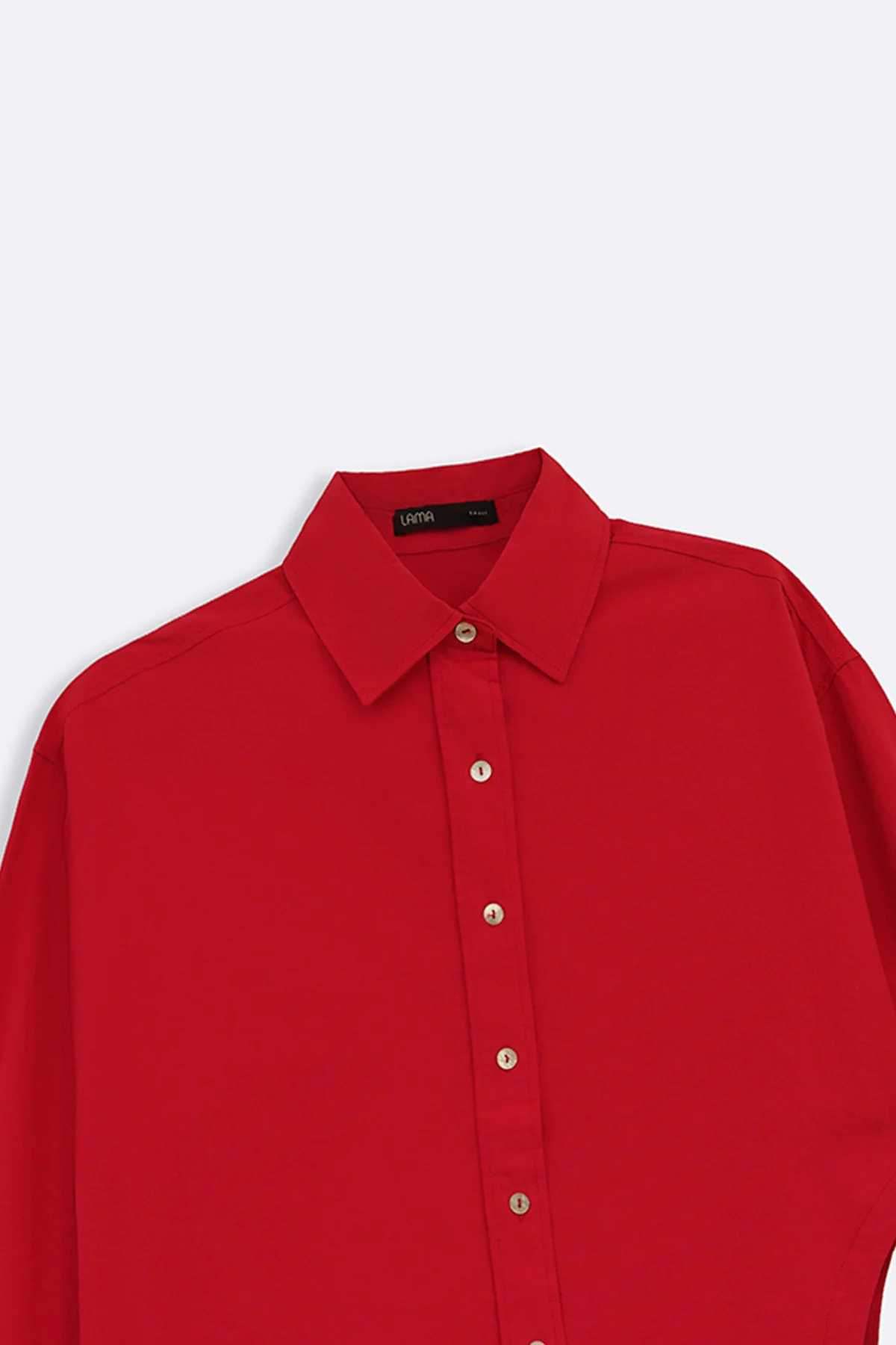 TENCEL LINEN CUT HEM SHIRT - Image 6