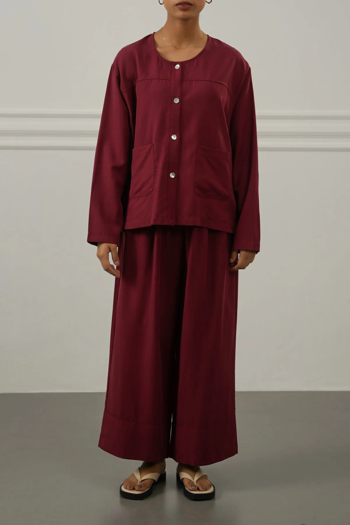 TENCEL-LINEN POCKET BLOUSE - Image 4