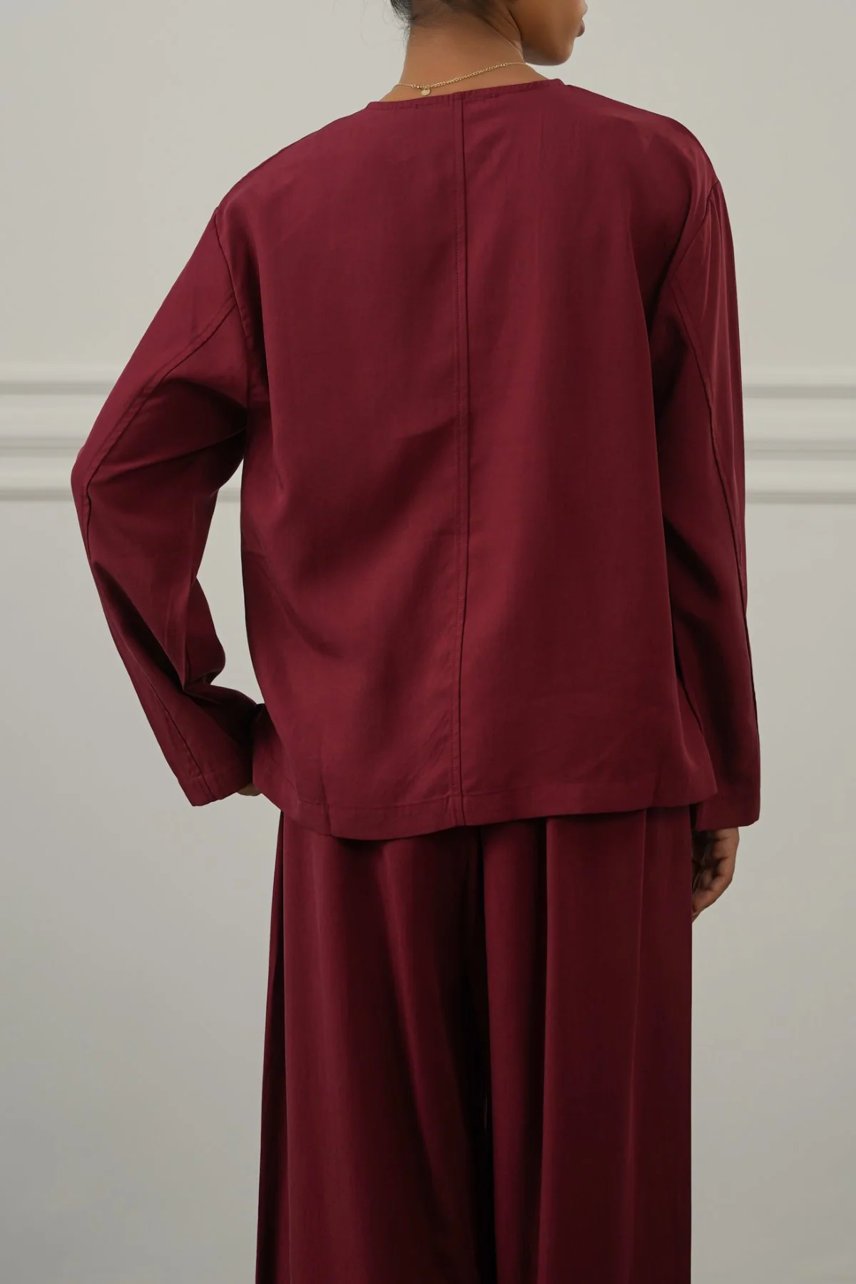 TENCEL-LINEN POCKET BLOUSE - Image 5