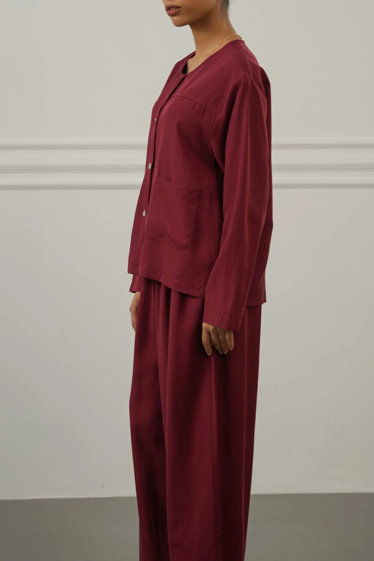 TENCEL-LINEN POCKET BLOUSE - Image 6