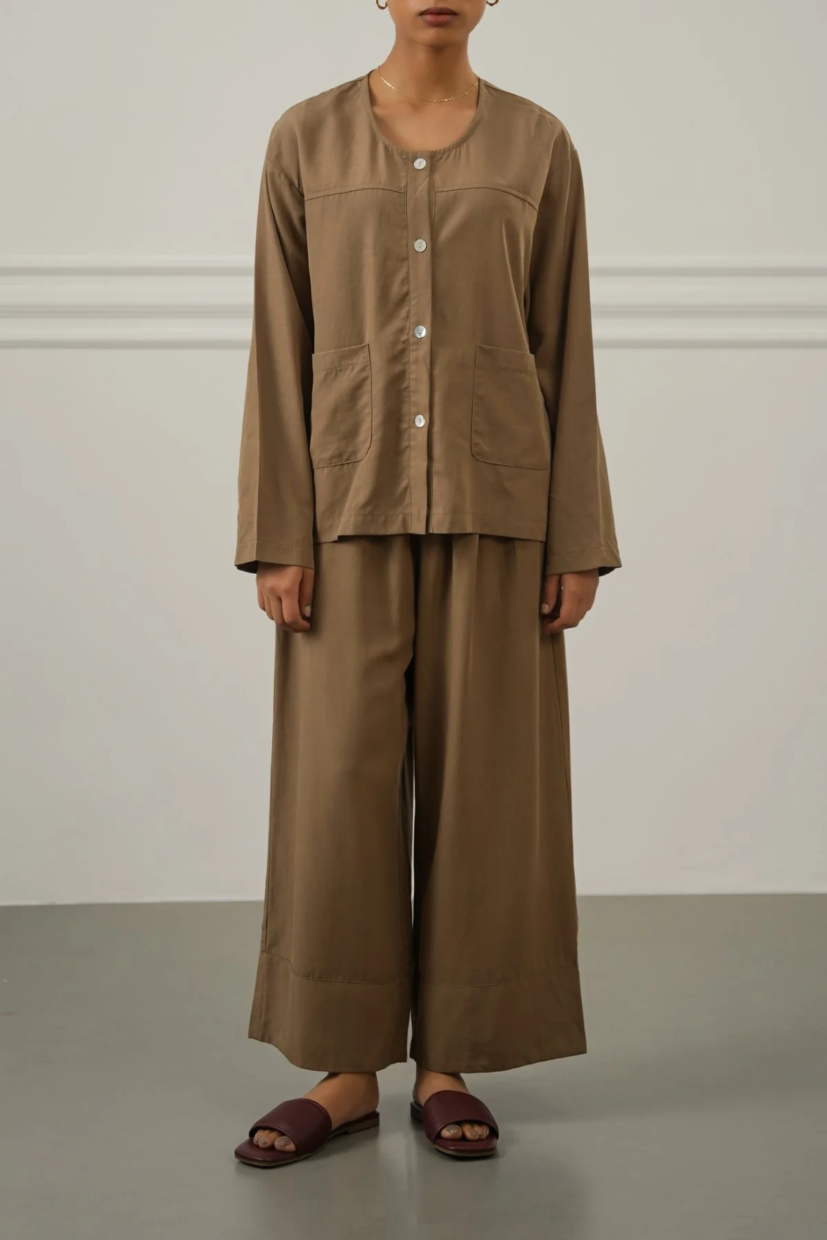 TENCEL-LINEN POCKET BLOUSE - Image 4