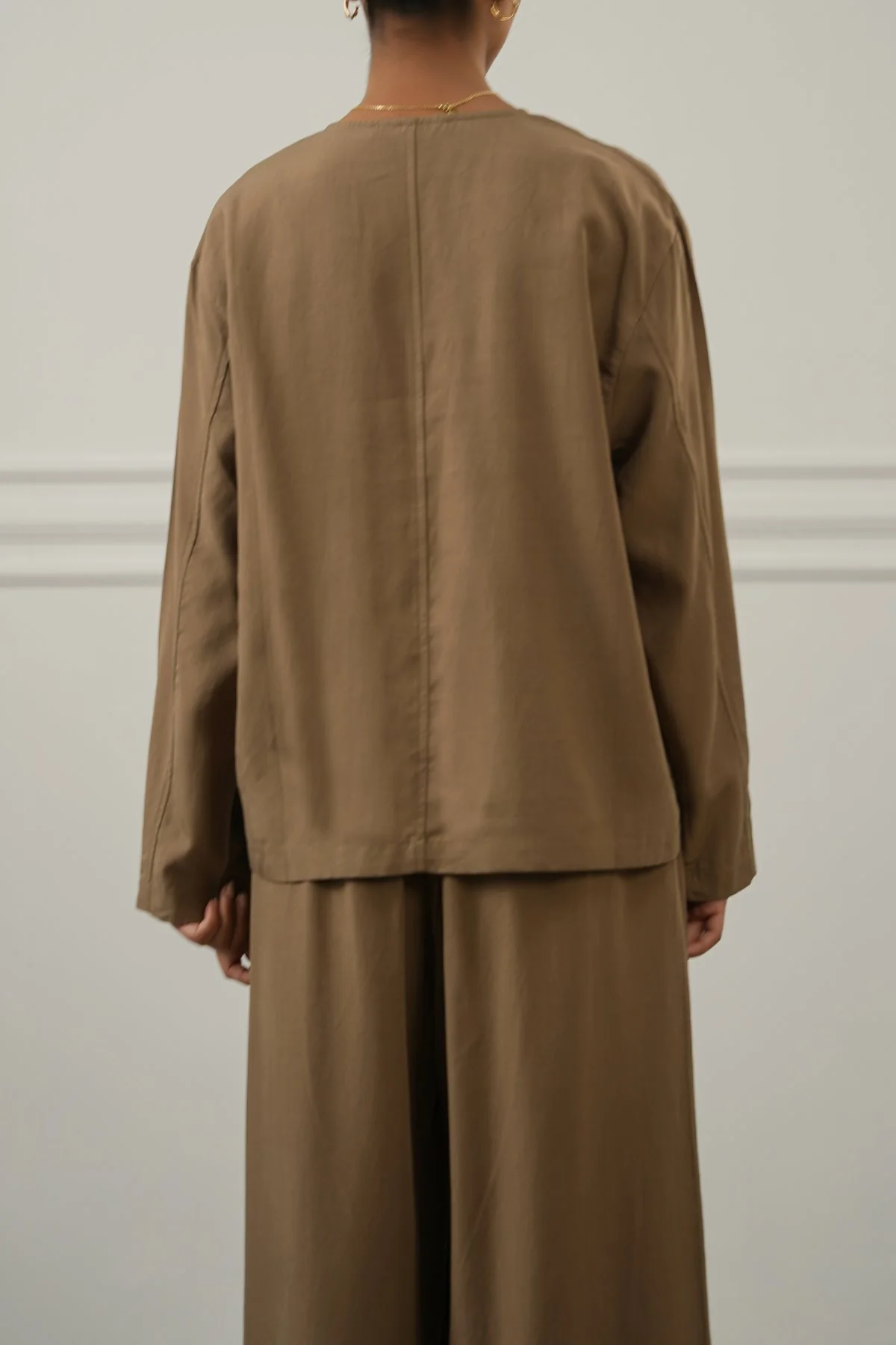 TENCEL-LINEN POCKET BLOUSE - Image 5