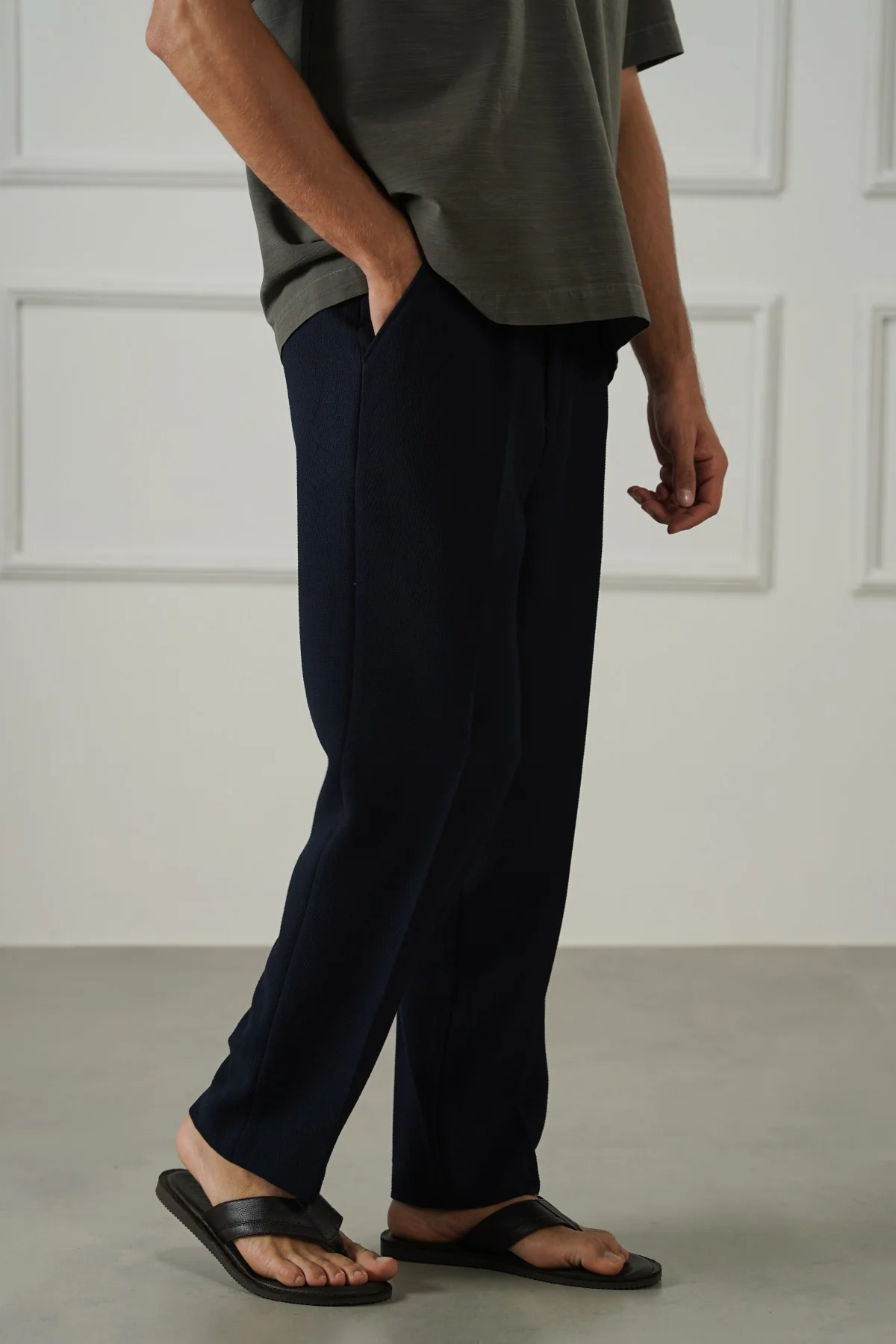 TEXTURED ADJUSTABLE PANTS - Image 3