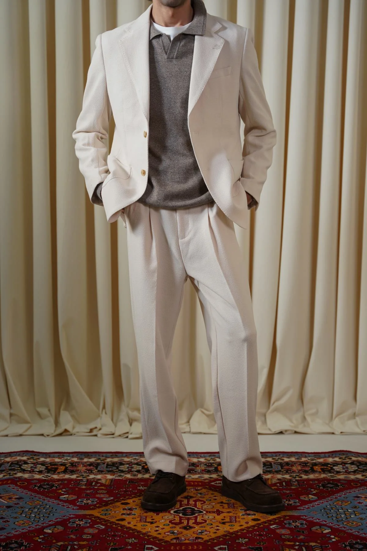 TEXTURED ADJUSTABLE PANTS - Image 4