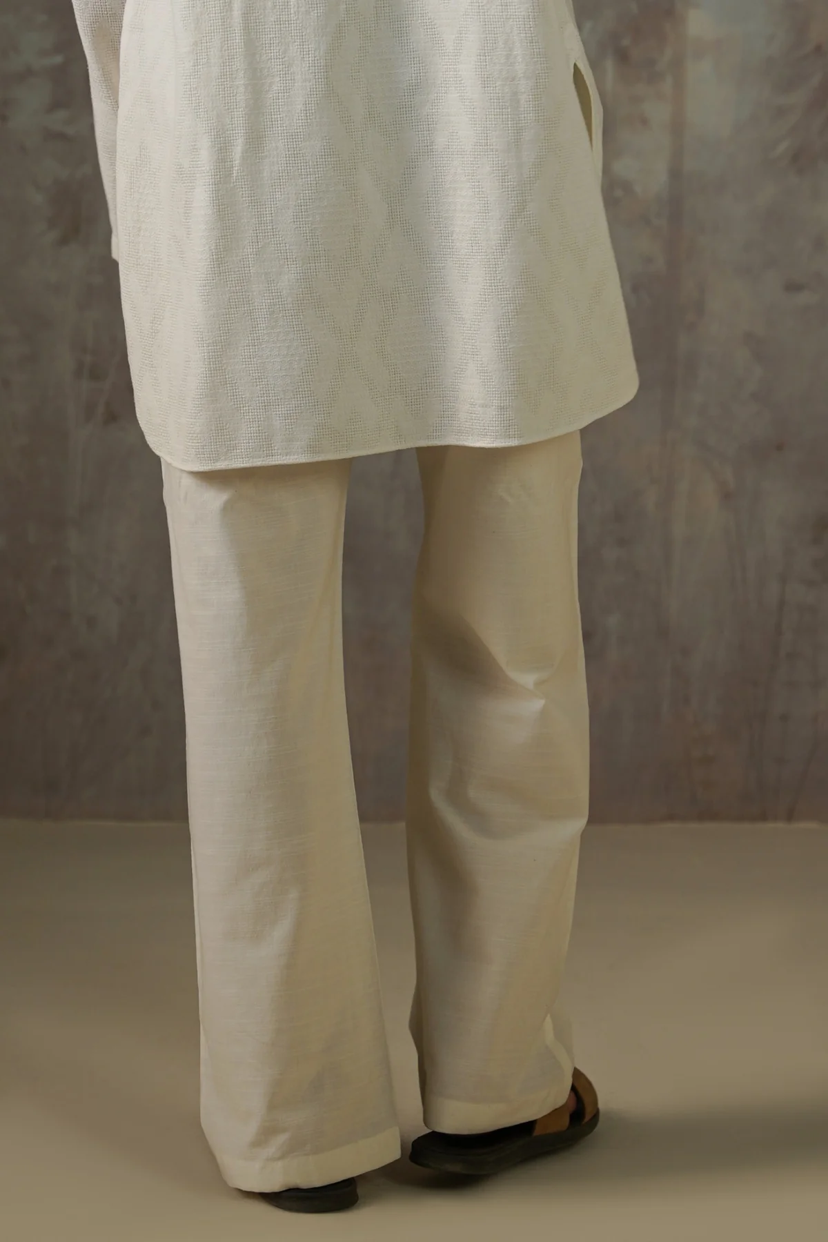 TEXTURED COTTON PANTS - Image 5