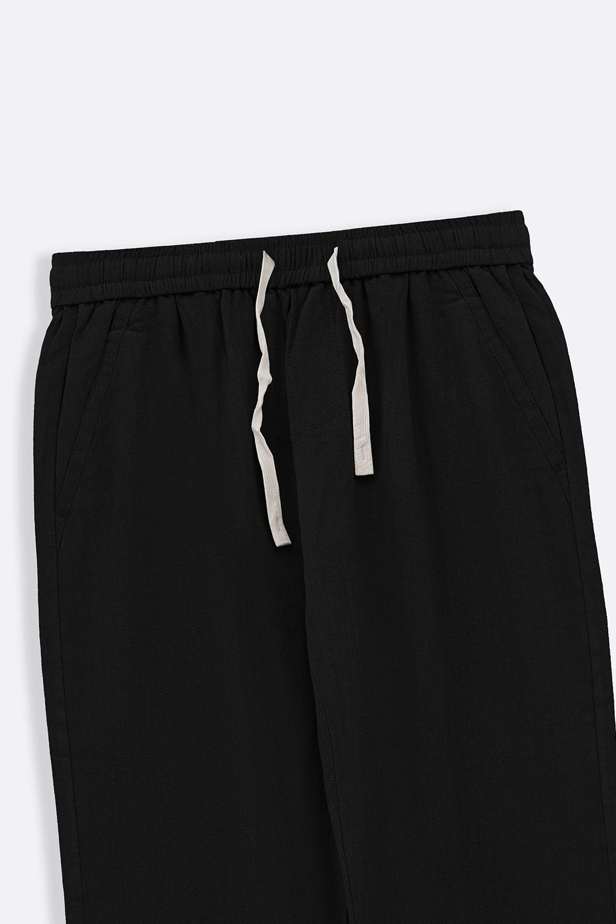 TEXTURED COTTON TROUSERS - Image 7