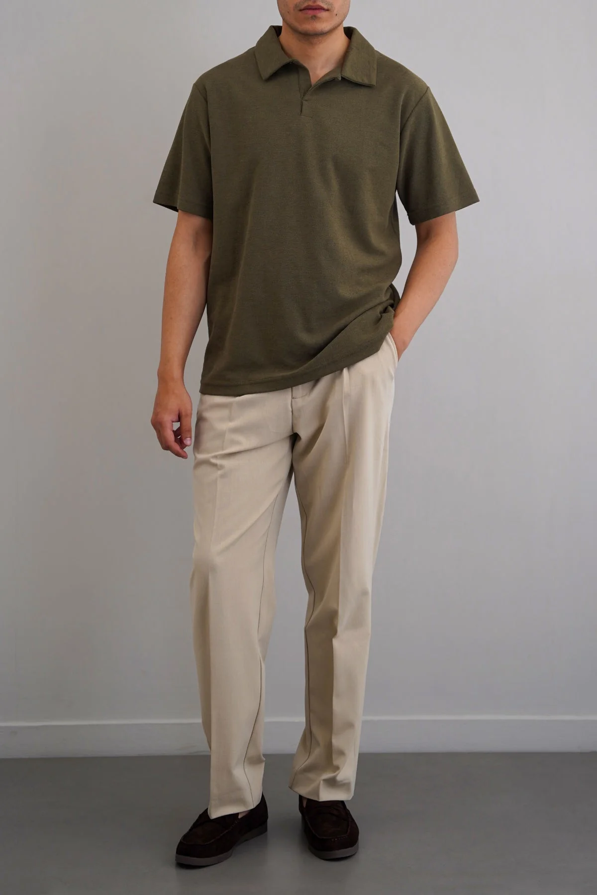 TEXTURED ESSENTIAL POLO - Image 4
