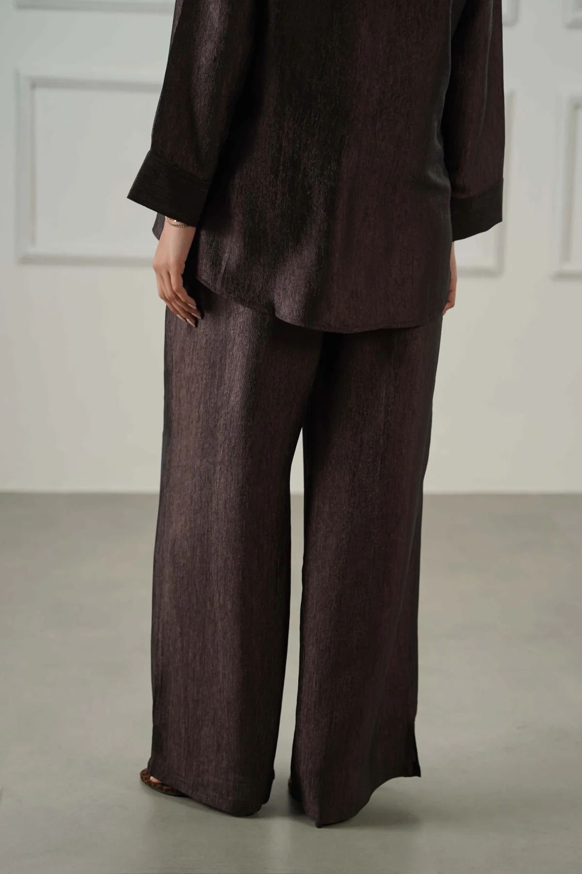TEXTURED FLOWY PANTS - Image 6