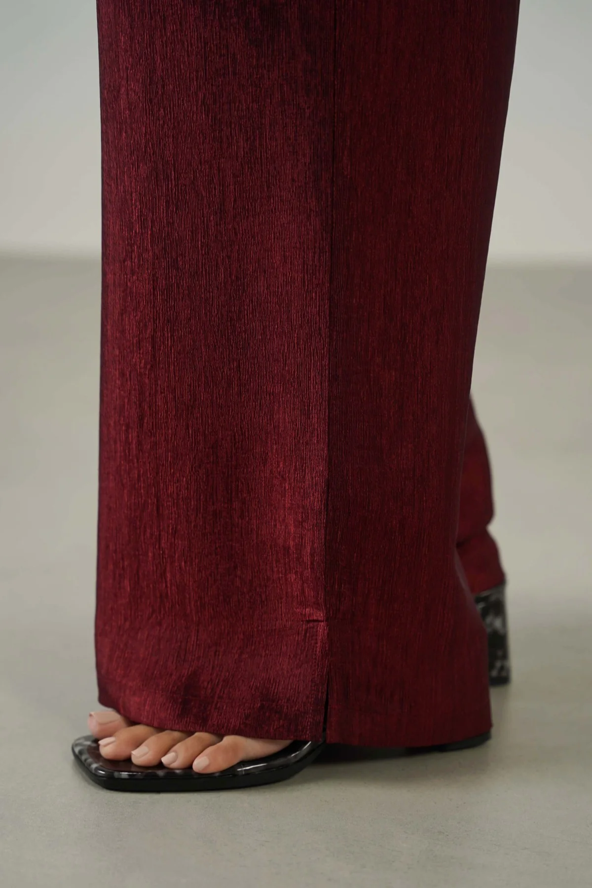 TEXTURED FLOWY PANTS - Image 3