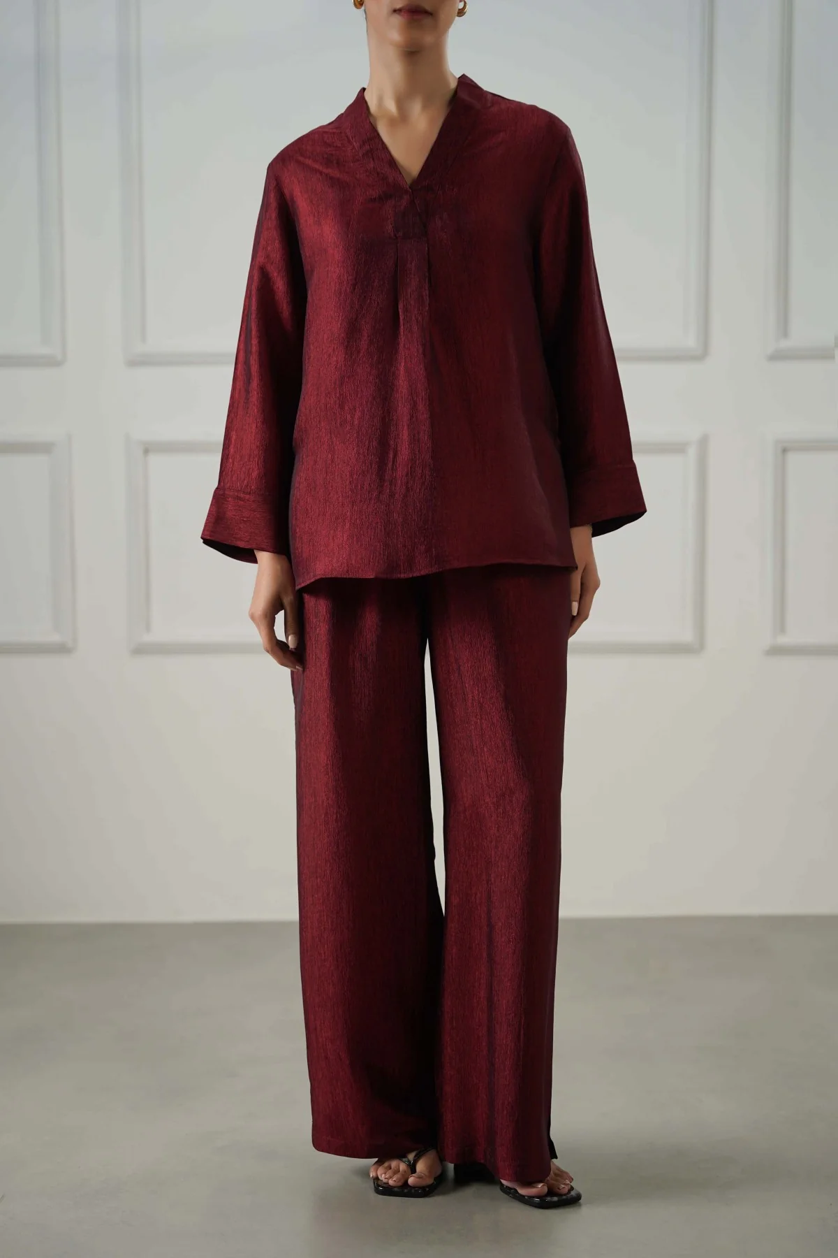 TEXTURED FLOWY PANTS - Image 5
