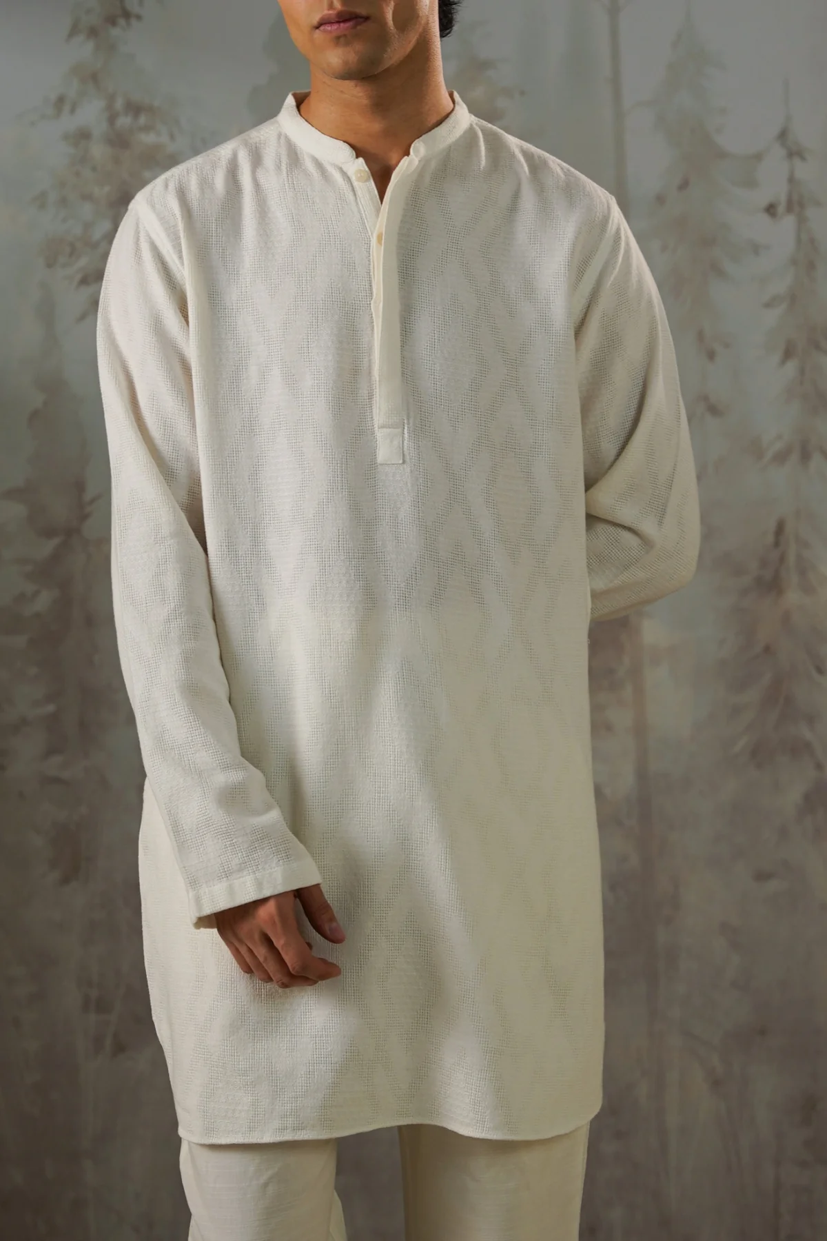 TEXTURED GEOMETRIC SHIRT