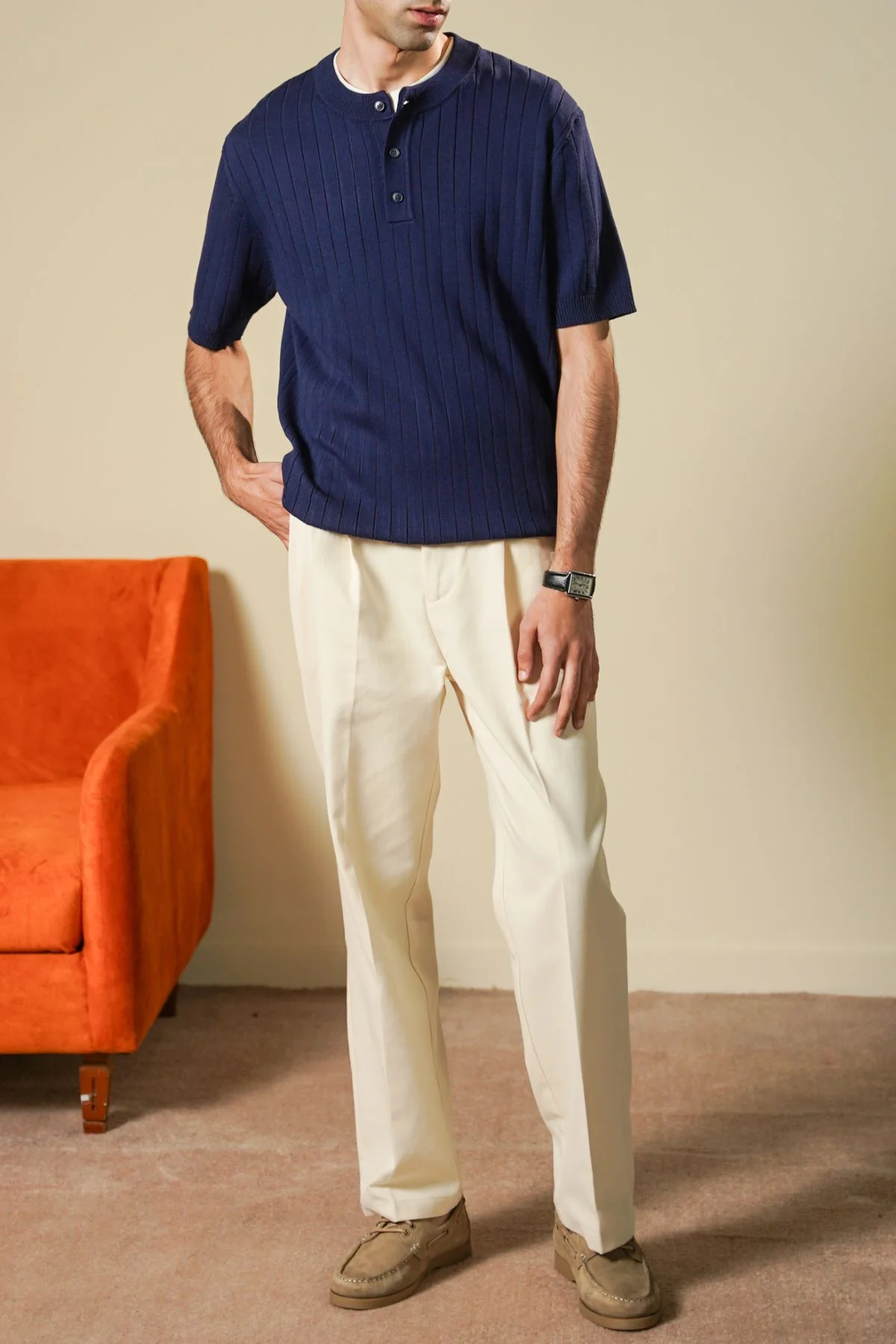 TEXTURED HENLEY - Image 3