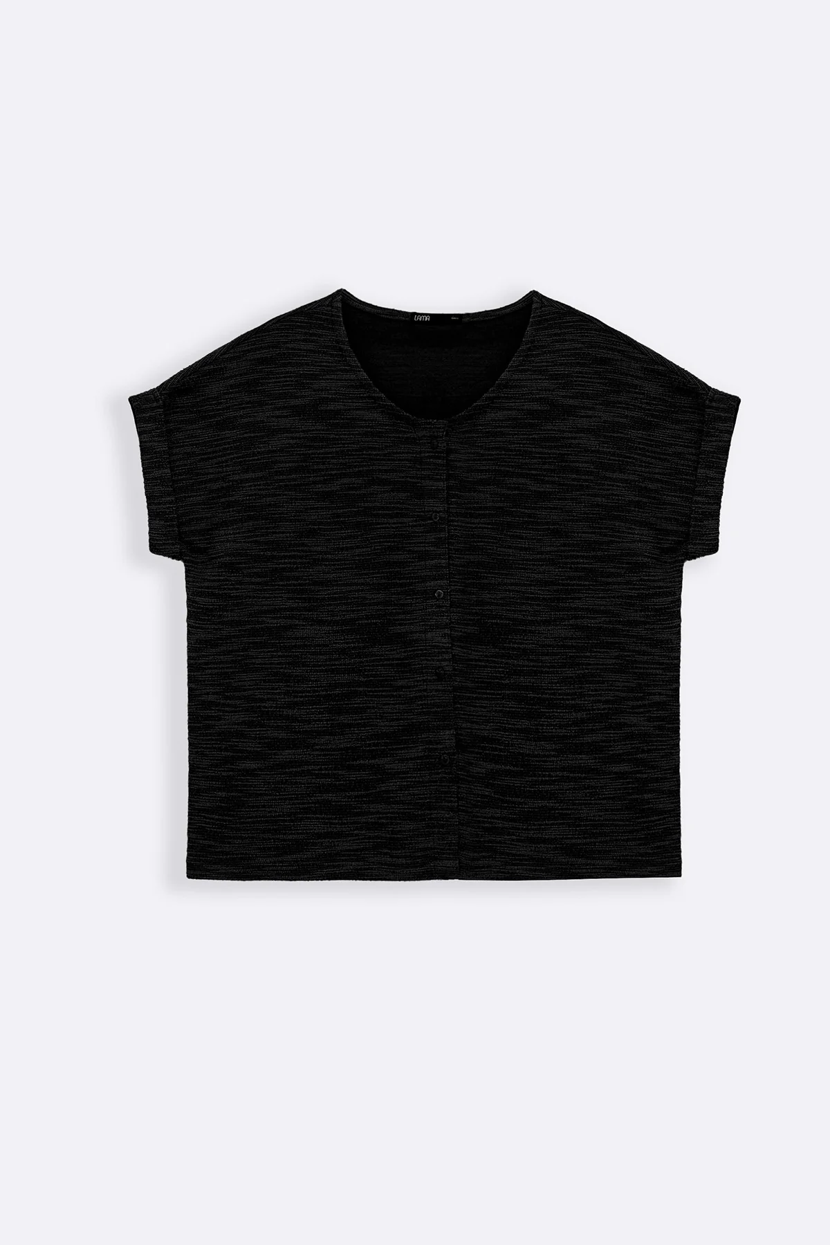 TEXTURED KNIT BUTTON-DOWN - Image 2