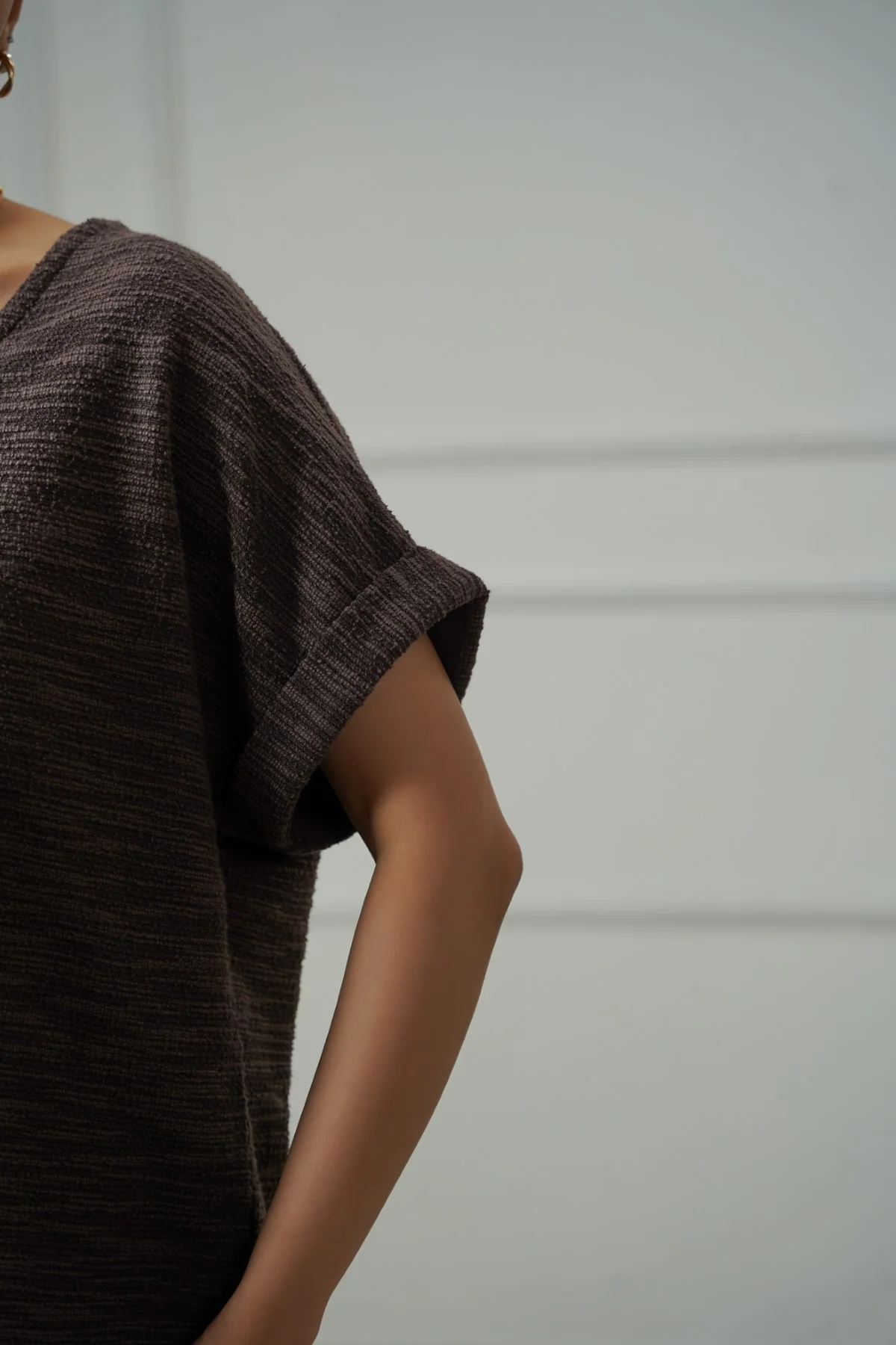 TEXTURED KNIT BUTTON-DOWN - Image 3