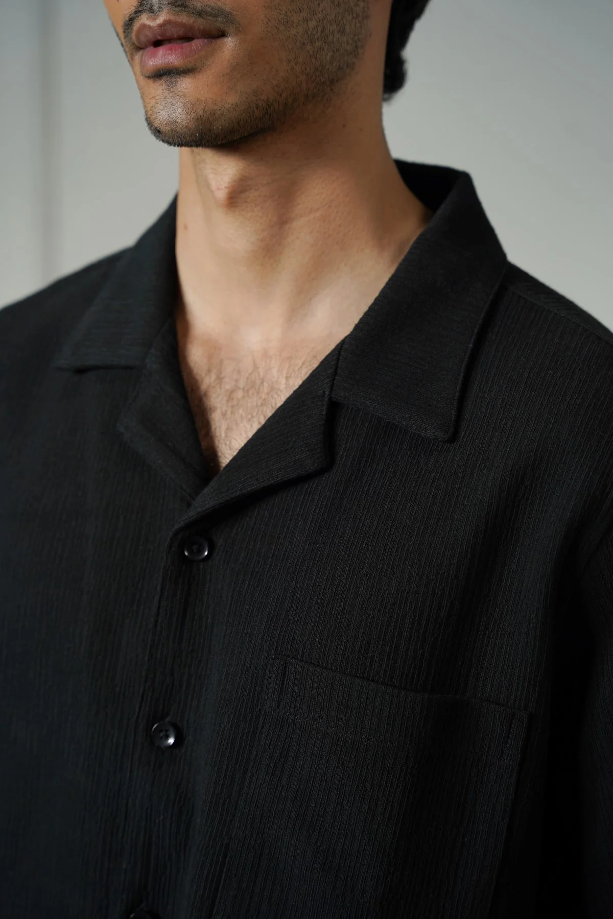 TEXTURED KNITTED SHIRT - Image 3
