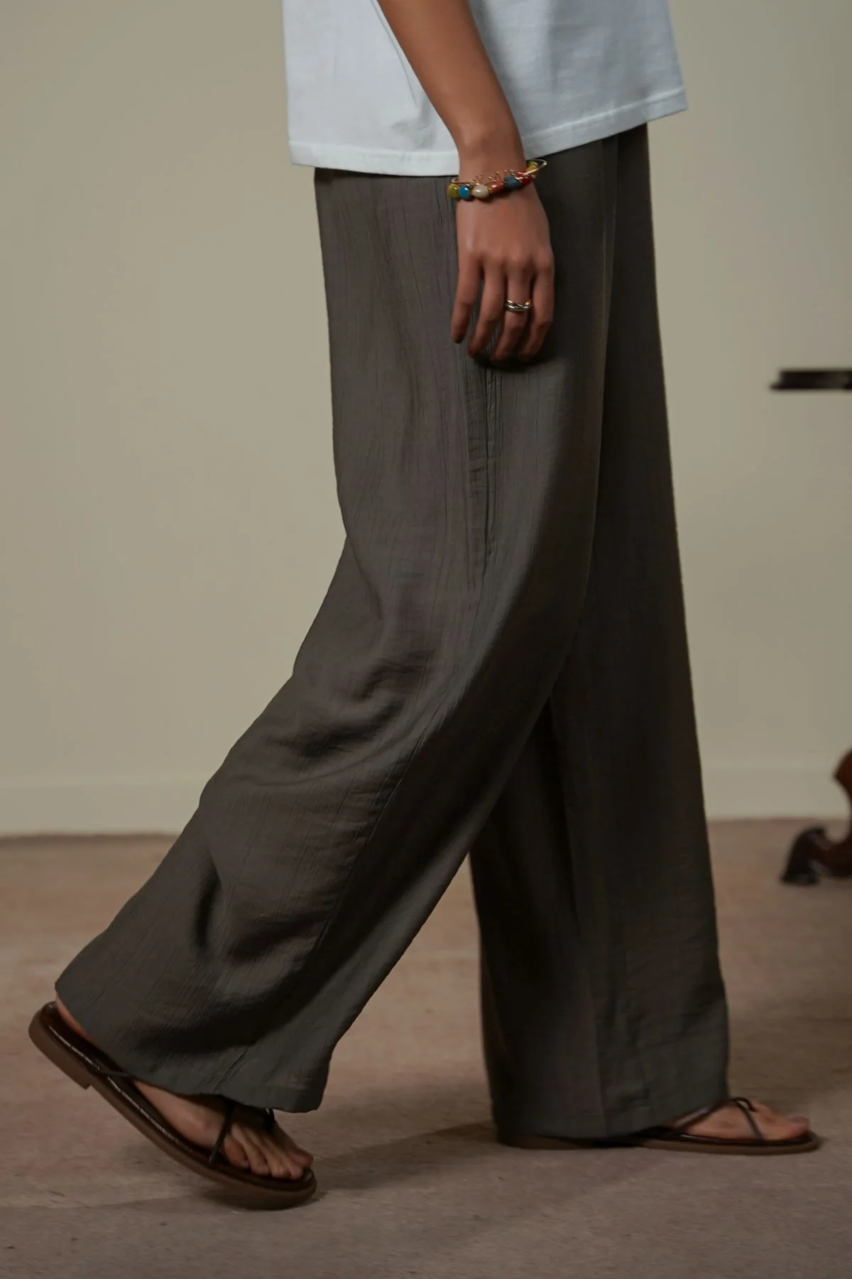 TEXTURED LONG PANTS - Image 4
