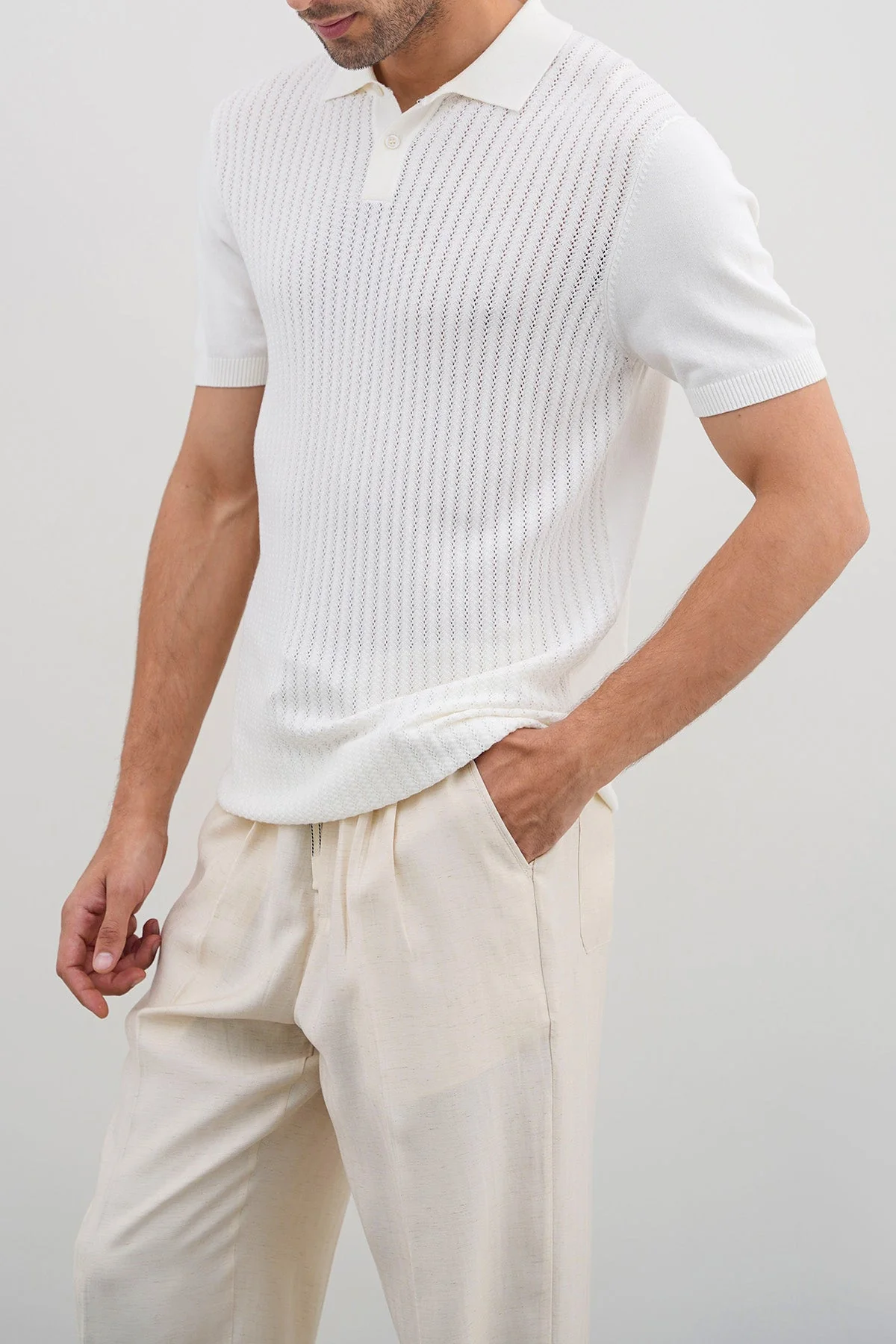TEXTURED POLO - Image 3