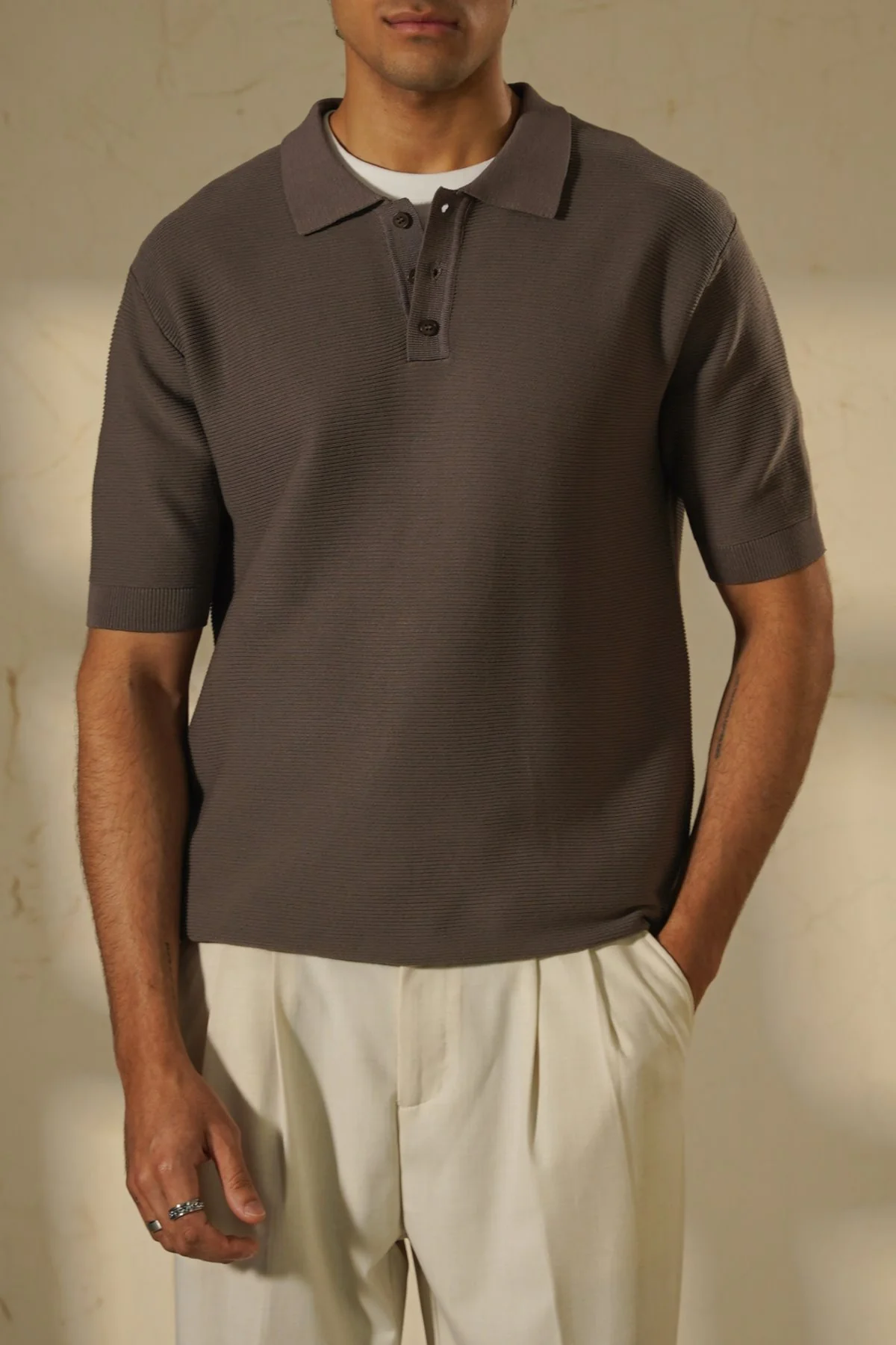 TEXTURED POLO