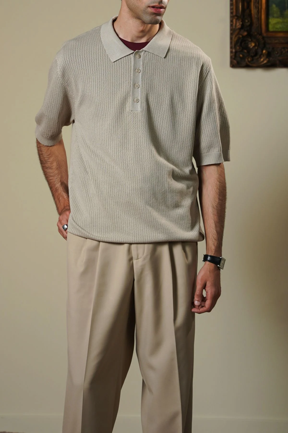 TEXTURED POLO