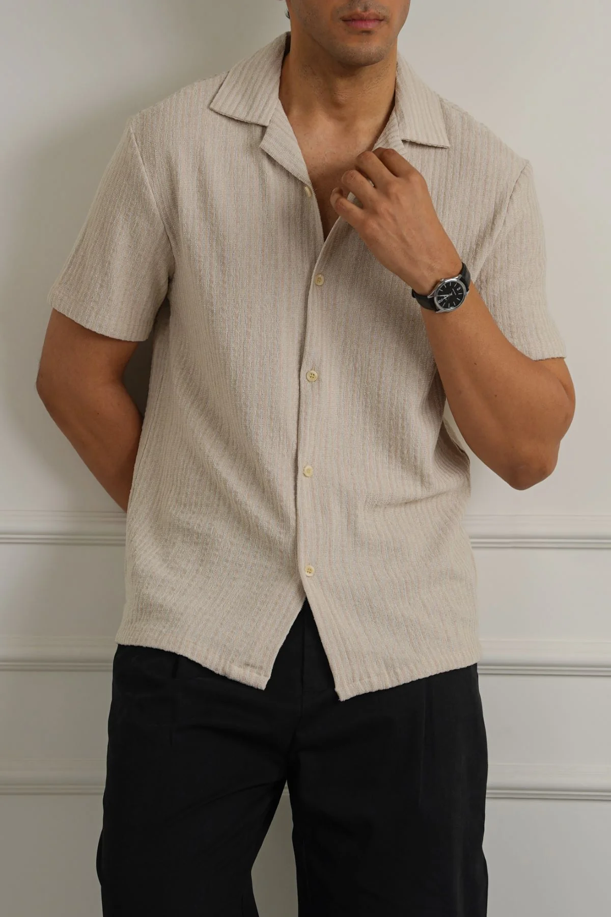 TEXTURED RESORT SHIRT - Image 3