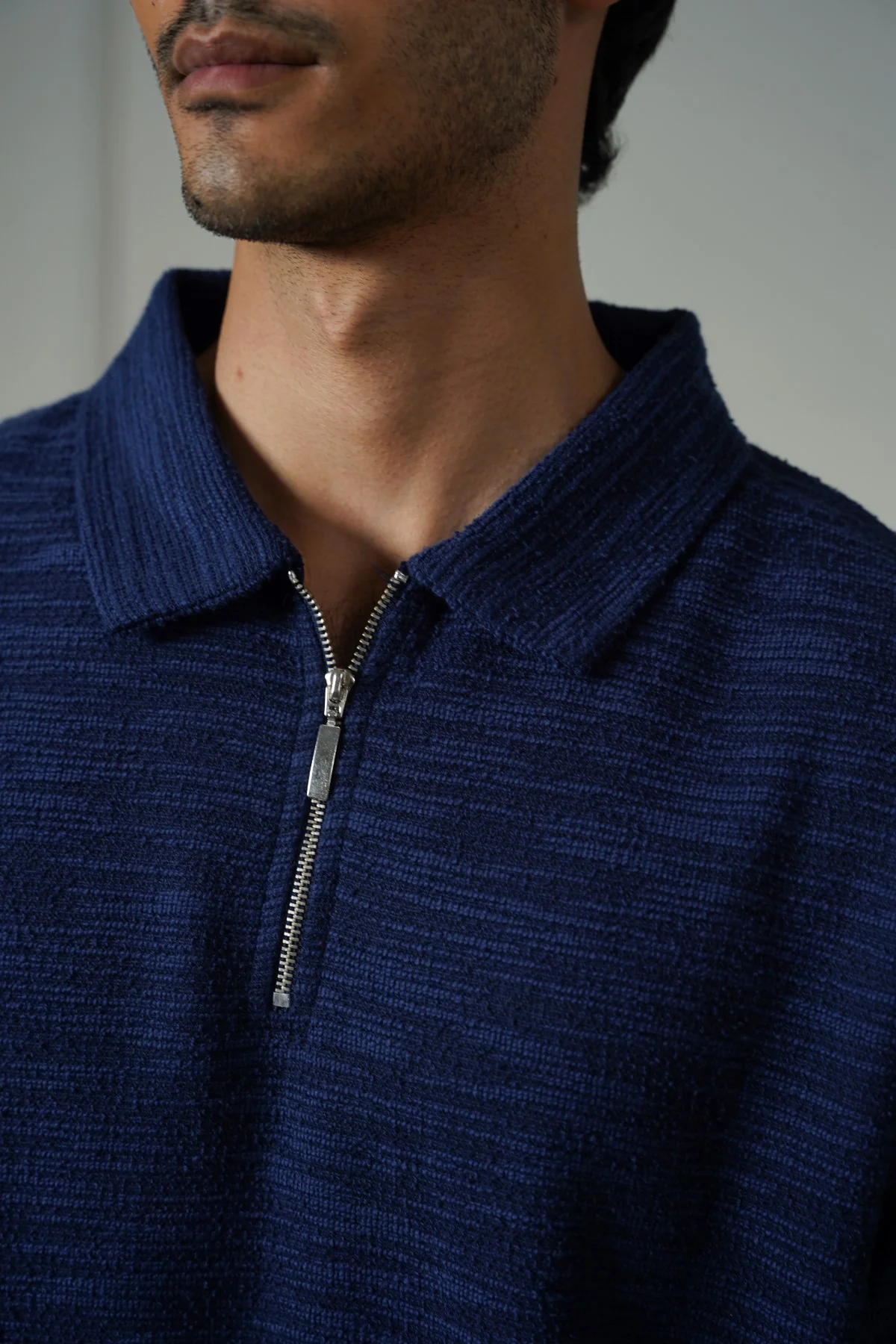 TEXTURED ZIPPER POLO - Image 3
