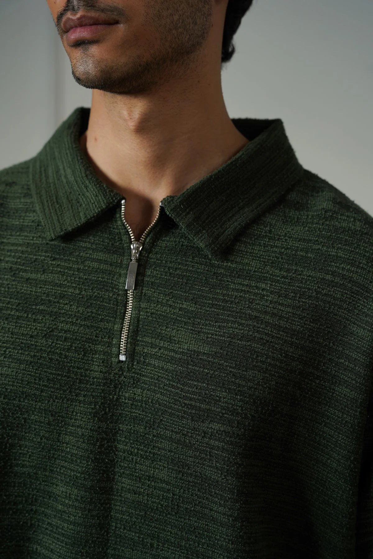 TEXTURED ZIPPER POLO - Image 3