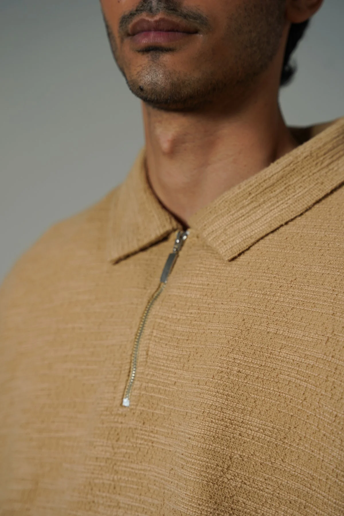 TEXTURED ZIPPER POLO - Image 3