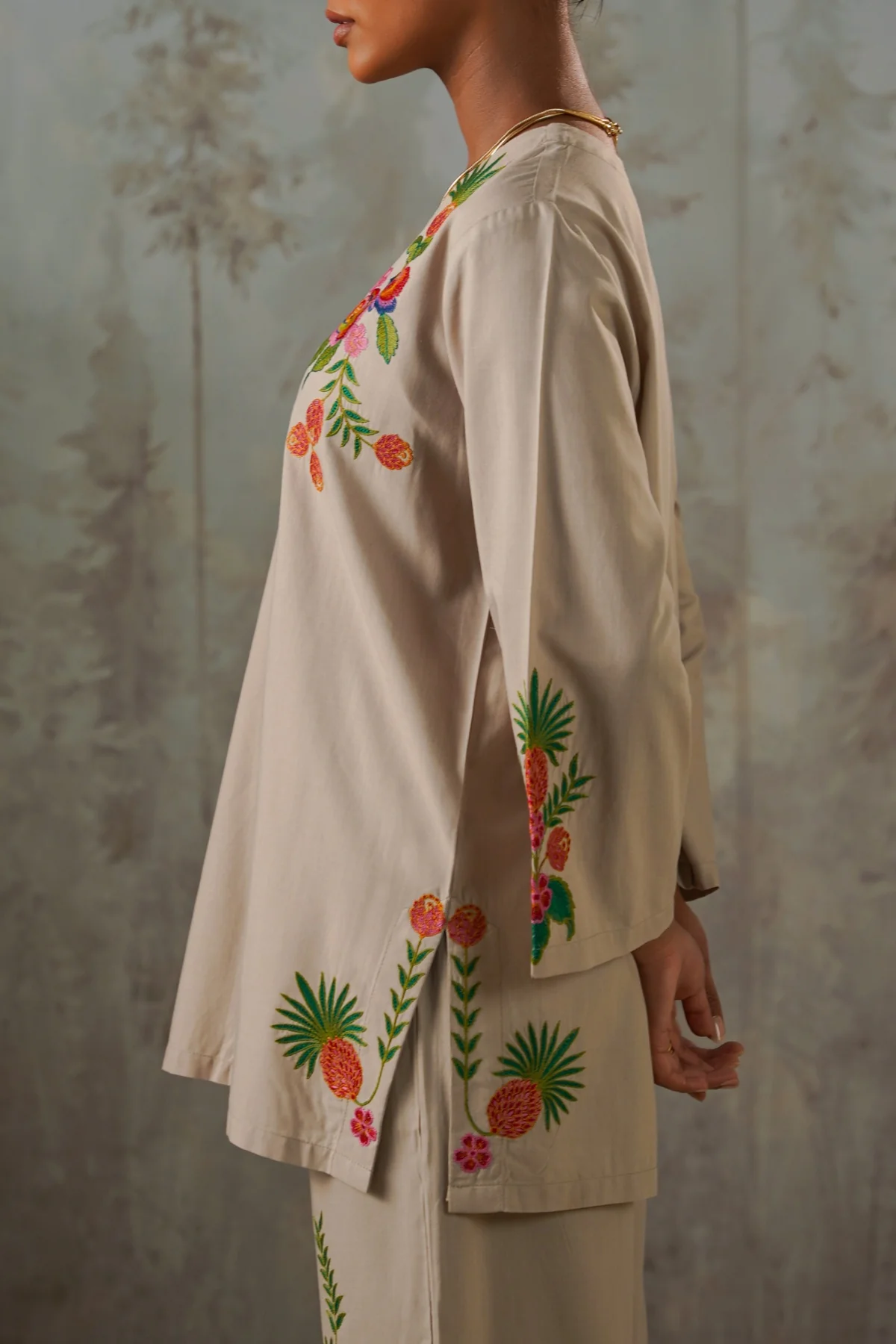 TROPICAL ESCAPE BRODERIE SHIRT - Image 3