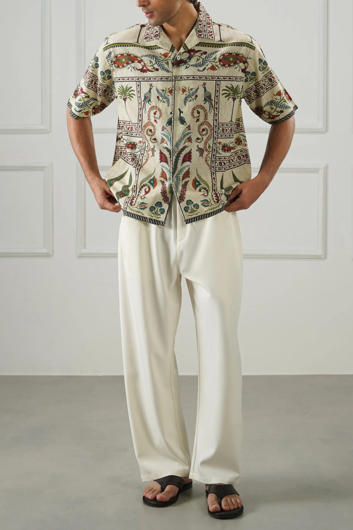 TWILL BAGGY PANTS