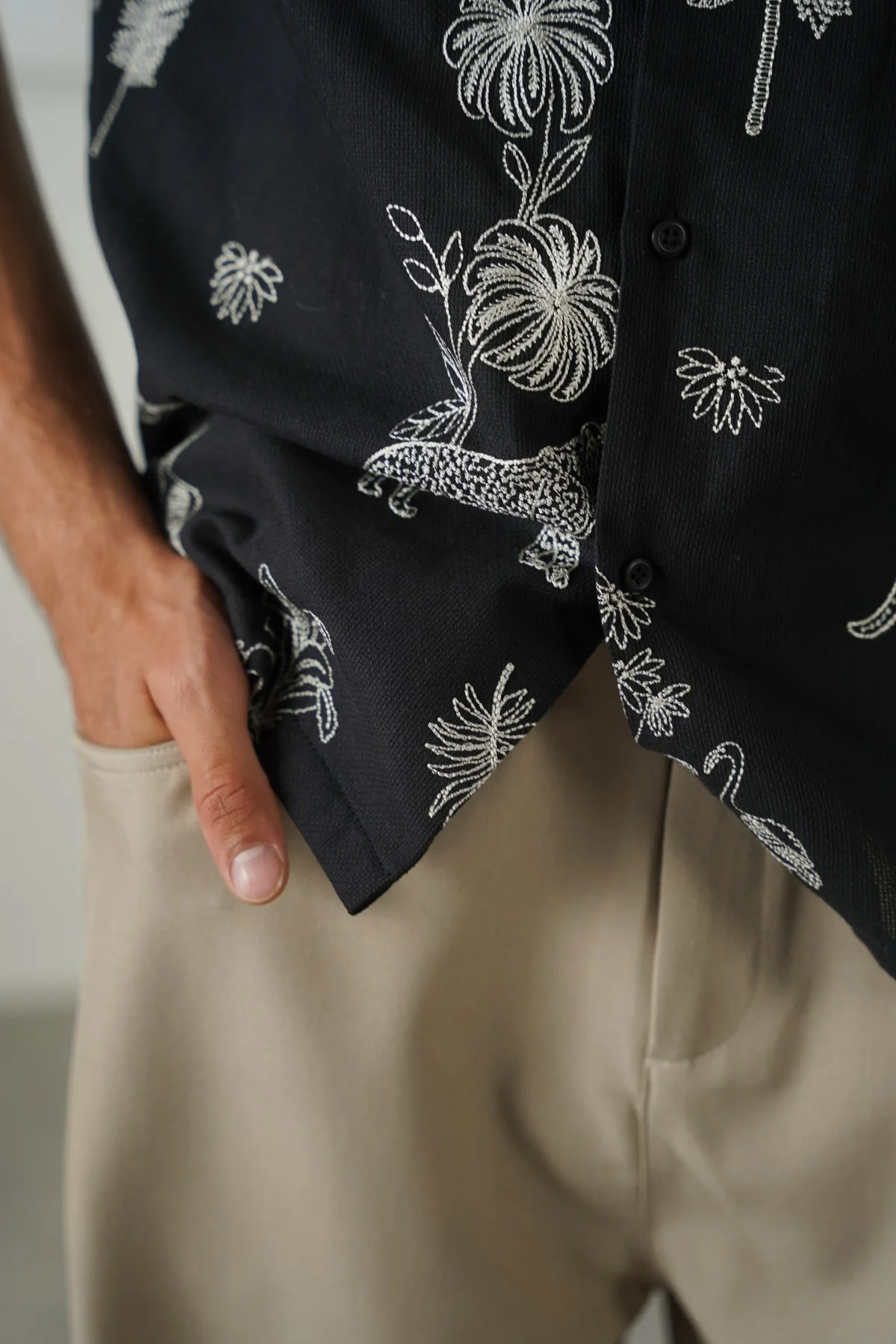 TWILL BAGGY PANTS - Image 3