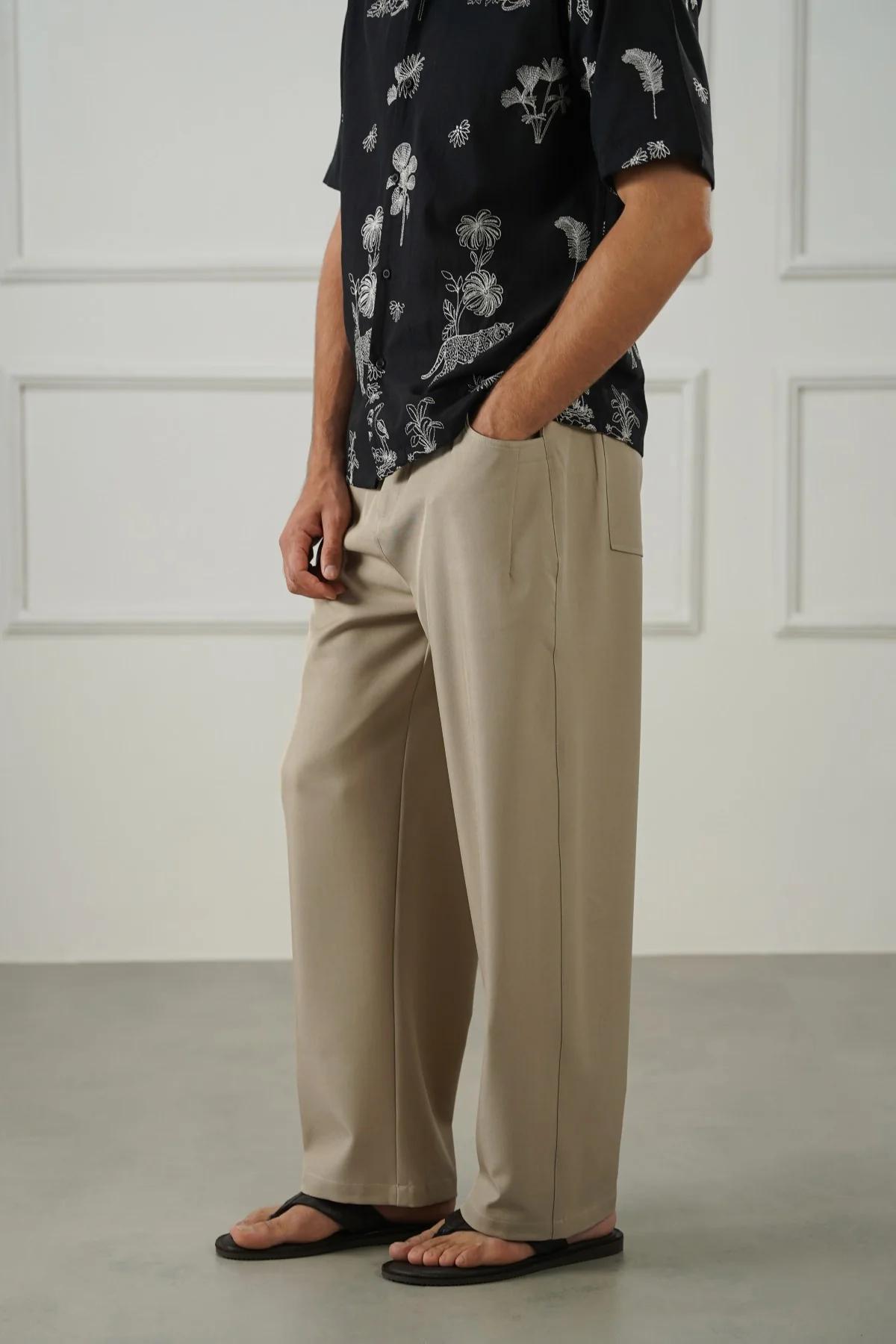 TWILL BAGGY PANTS - Image 4