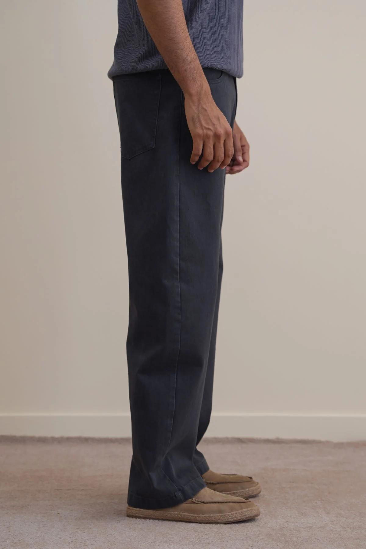 TWILL BARREL JEANS - Image 3