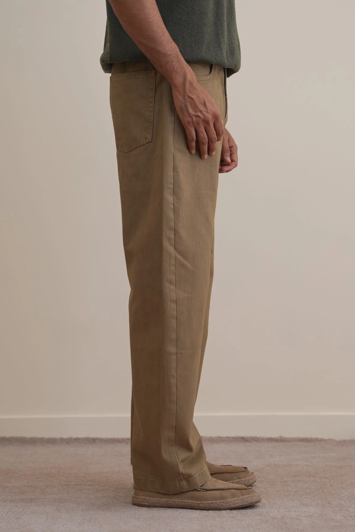 TWILL BARREL JEANS - Image 4