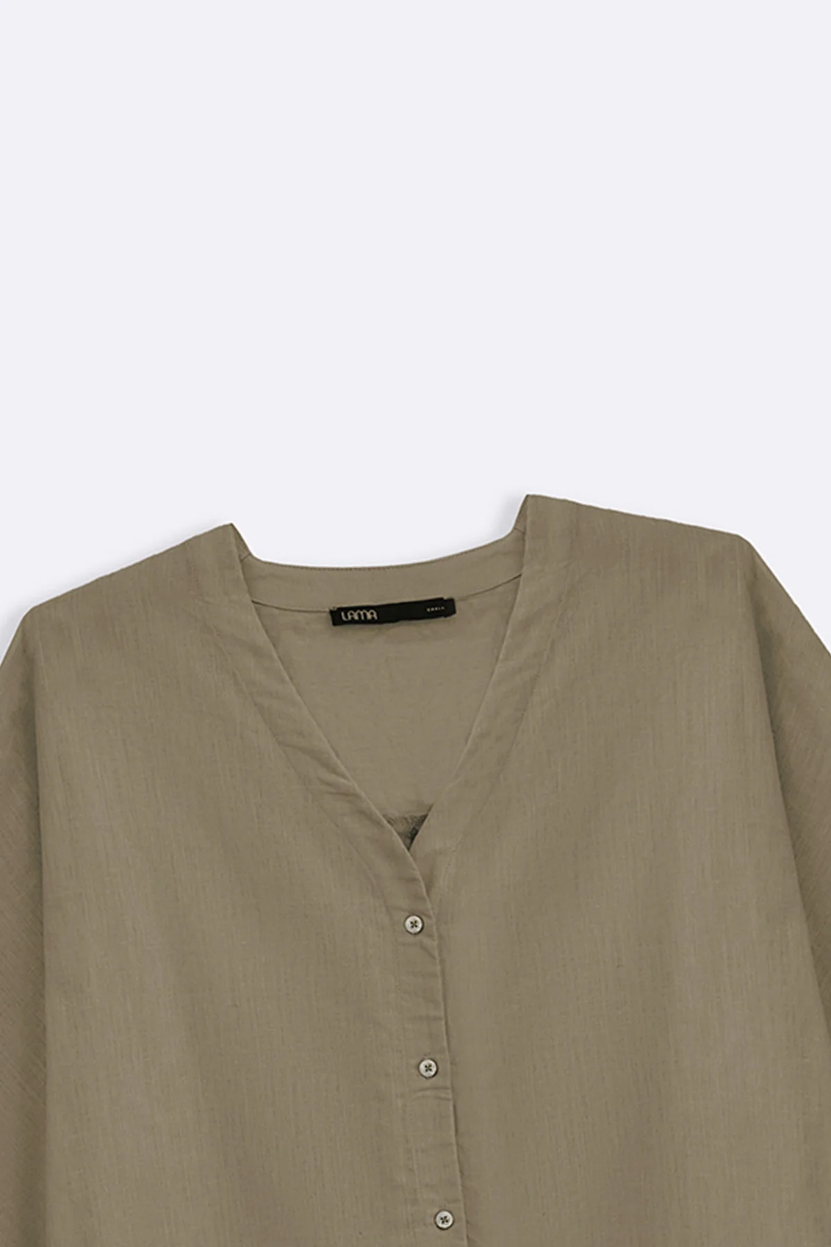 V NECK BUTTON BLOUSE - Image 5