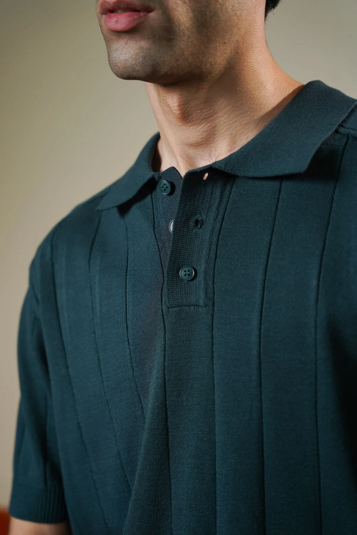 VERTICAL TEXTURED POLO - Image 4