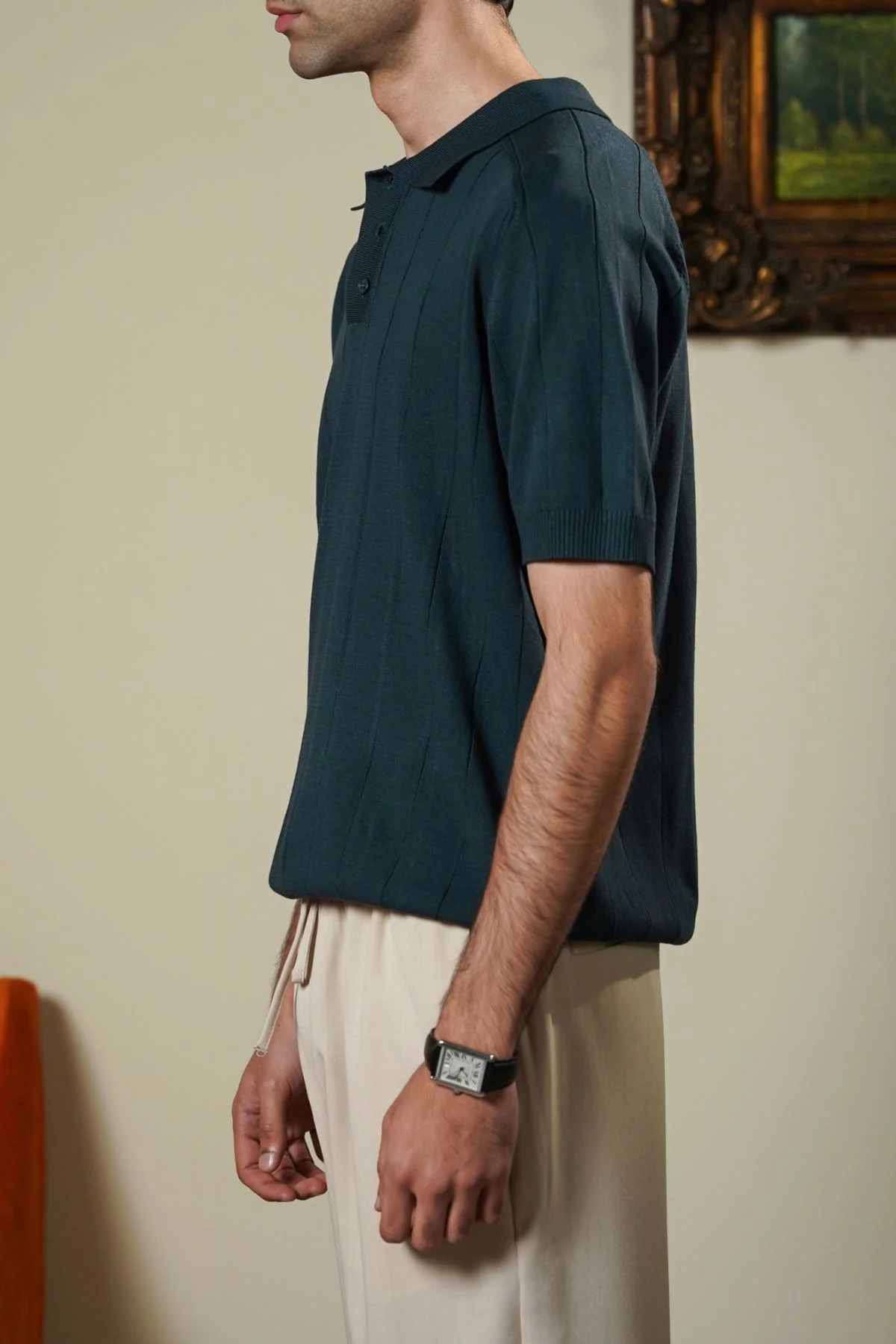 VERTICAL TEXTURED POLO - Image 6