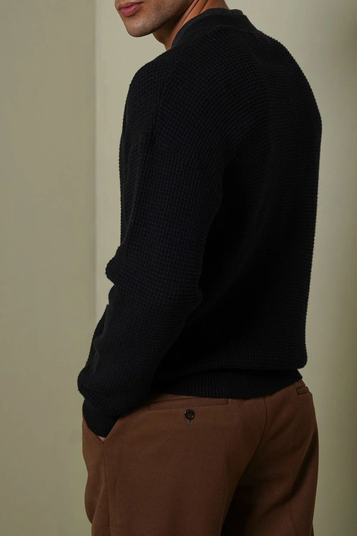 WAFFLE KNIT CARDIGAN - Image 6