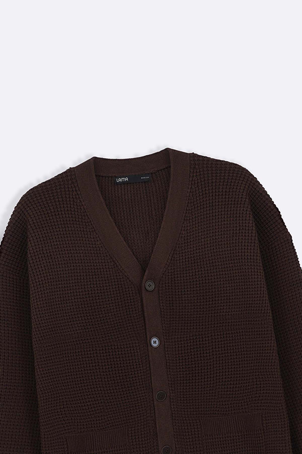 WAFFLE KNIT CARDIGAN - Image 2