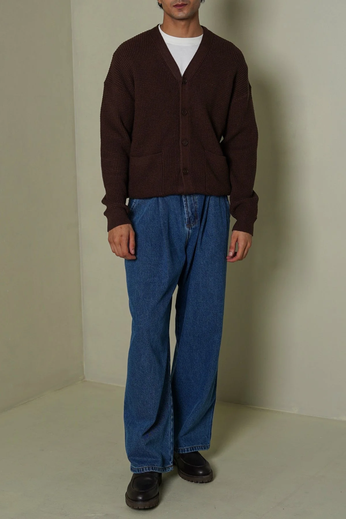 WAFFLE KNIT CARDIGAN - Image 5